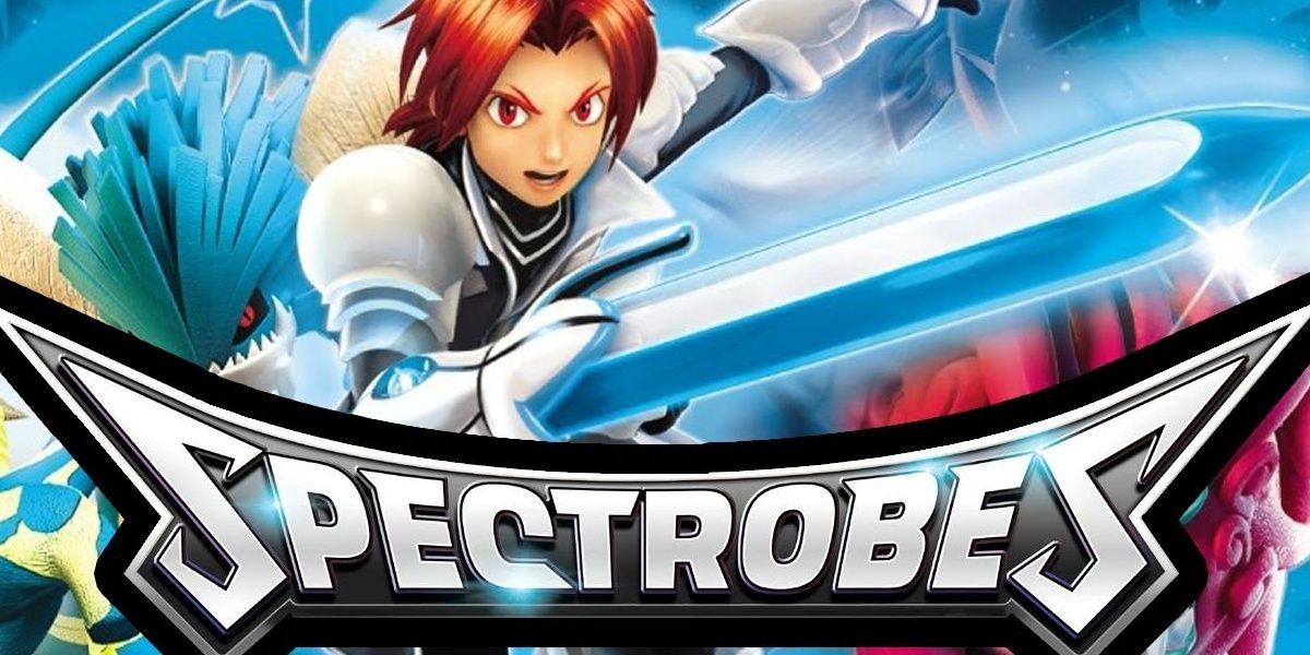 rallen from spectrobes with sword out and two spectrobes backing him up