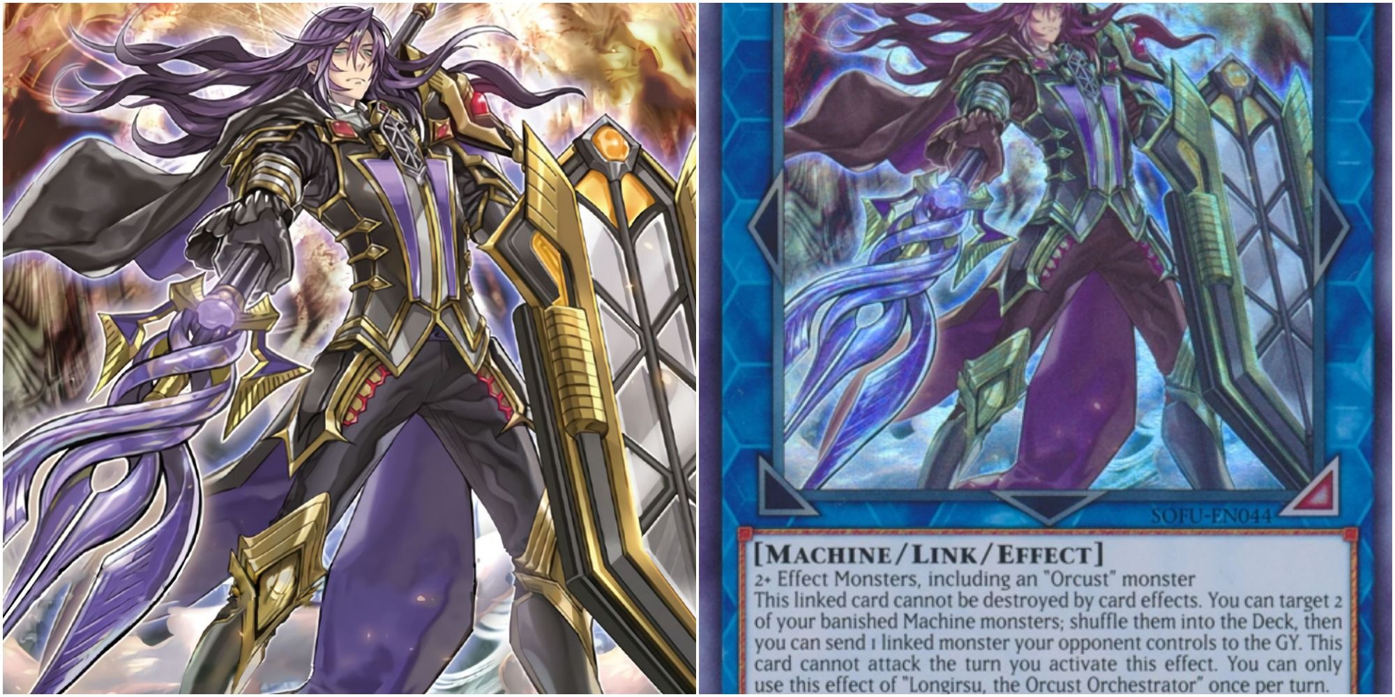 yugioh Longirsu, the Orcust Orchestrator card art and text