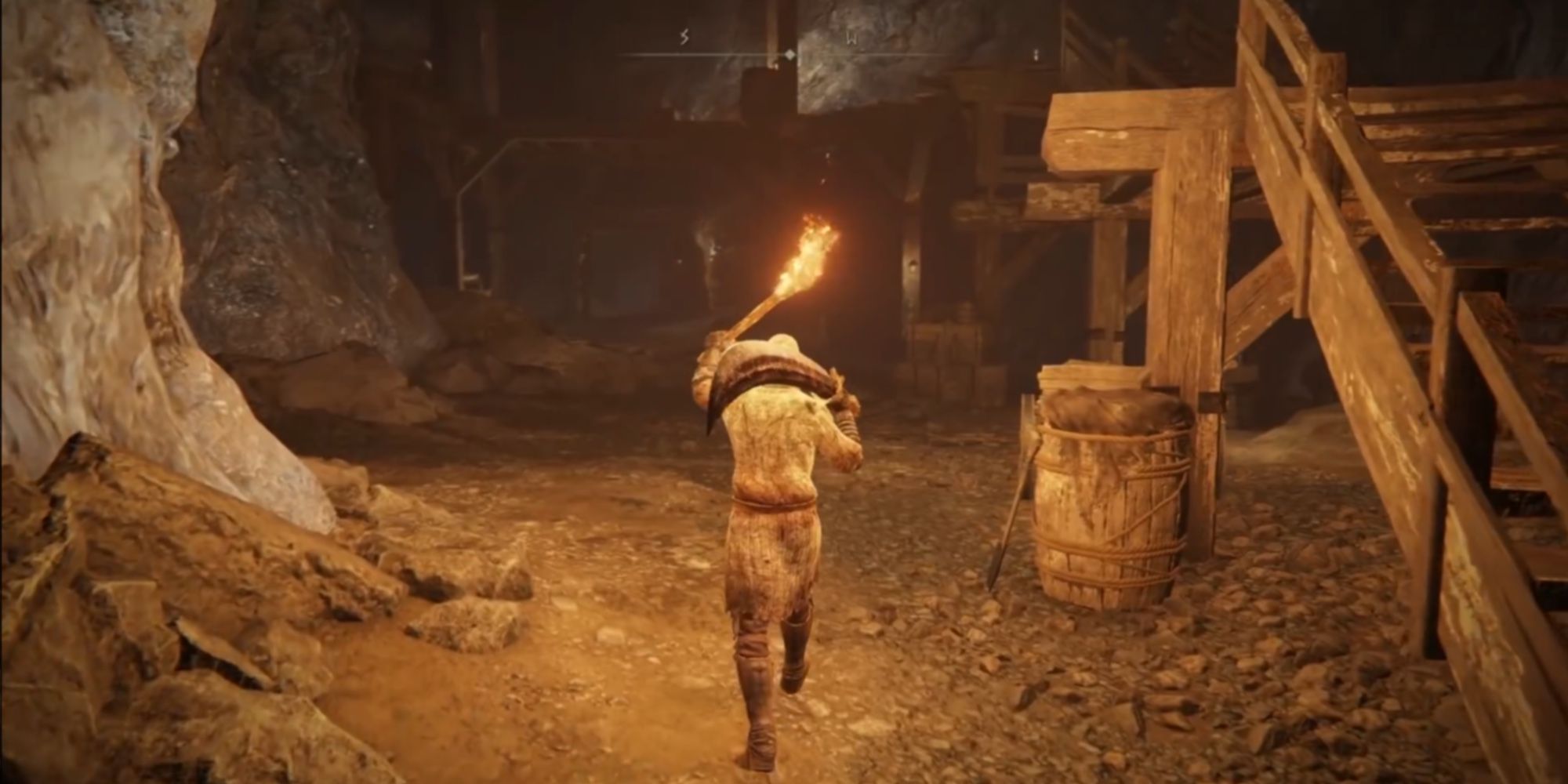 Elden Ring The lowly Tarnished wields a torch