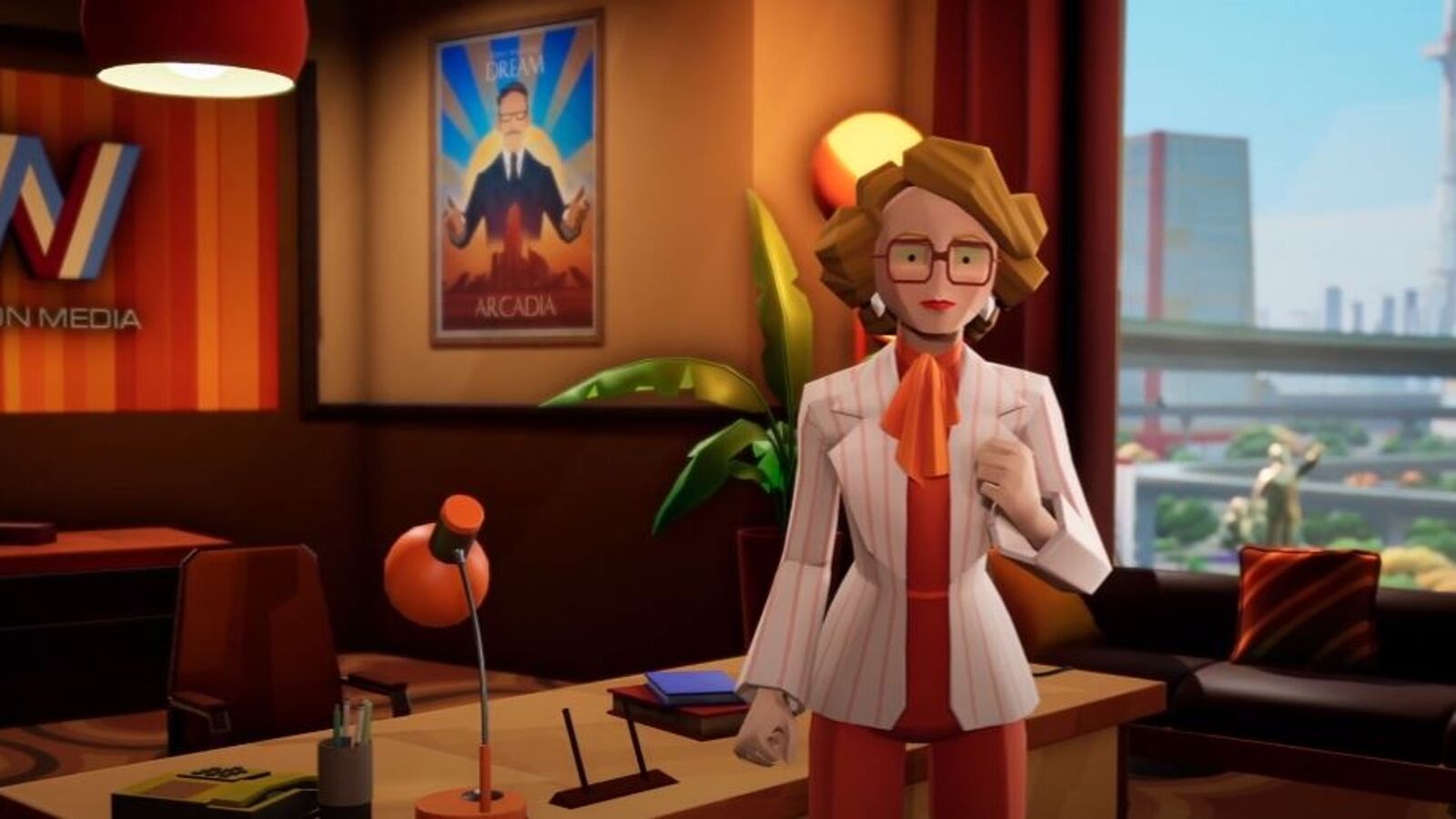 American-Arcadia-boss in her office