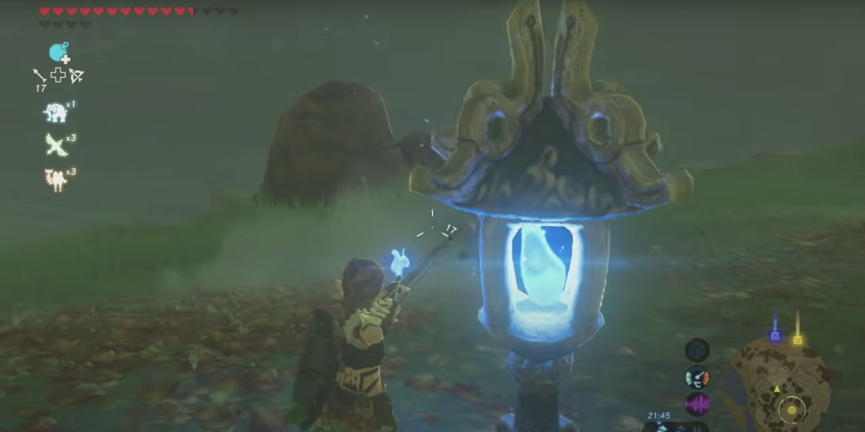 BOTW Mini Game Blue Fire