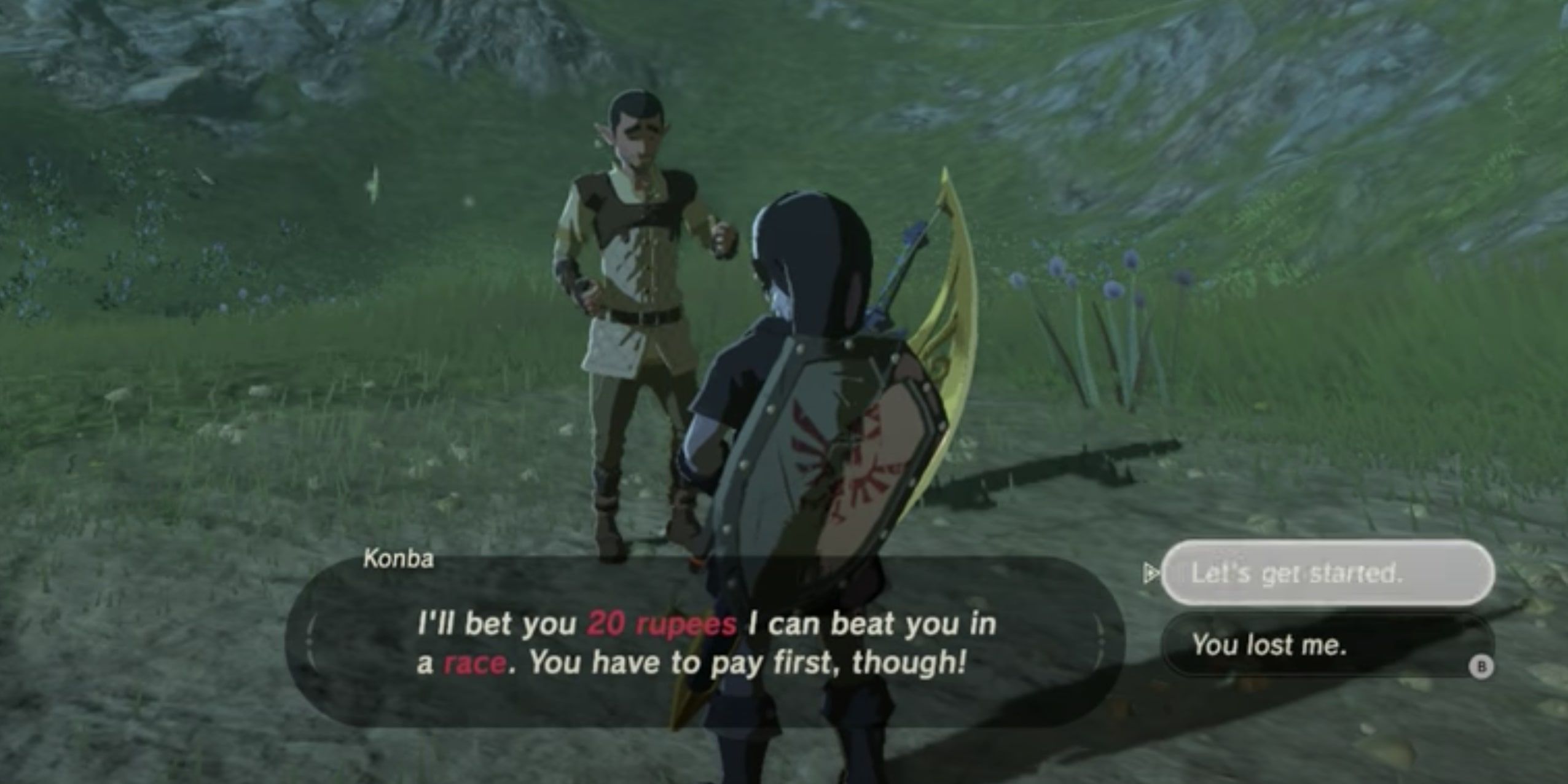 BOTW Mini Game Footrace