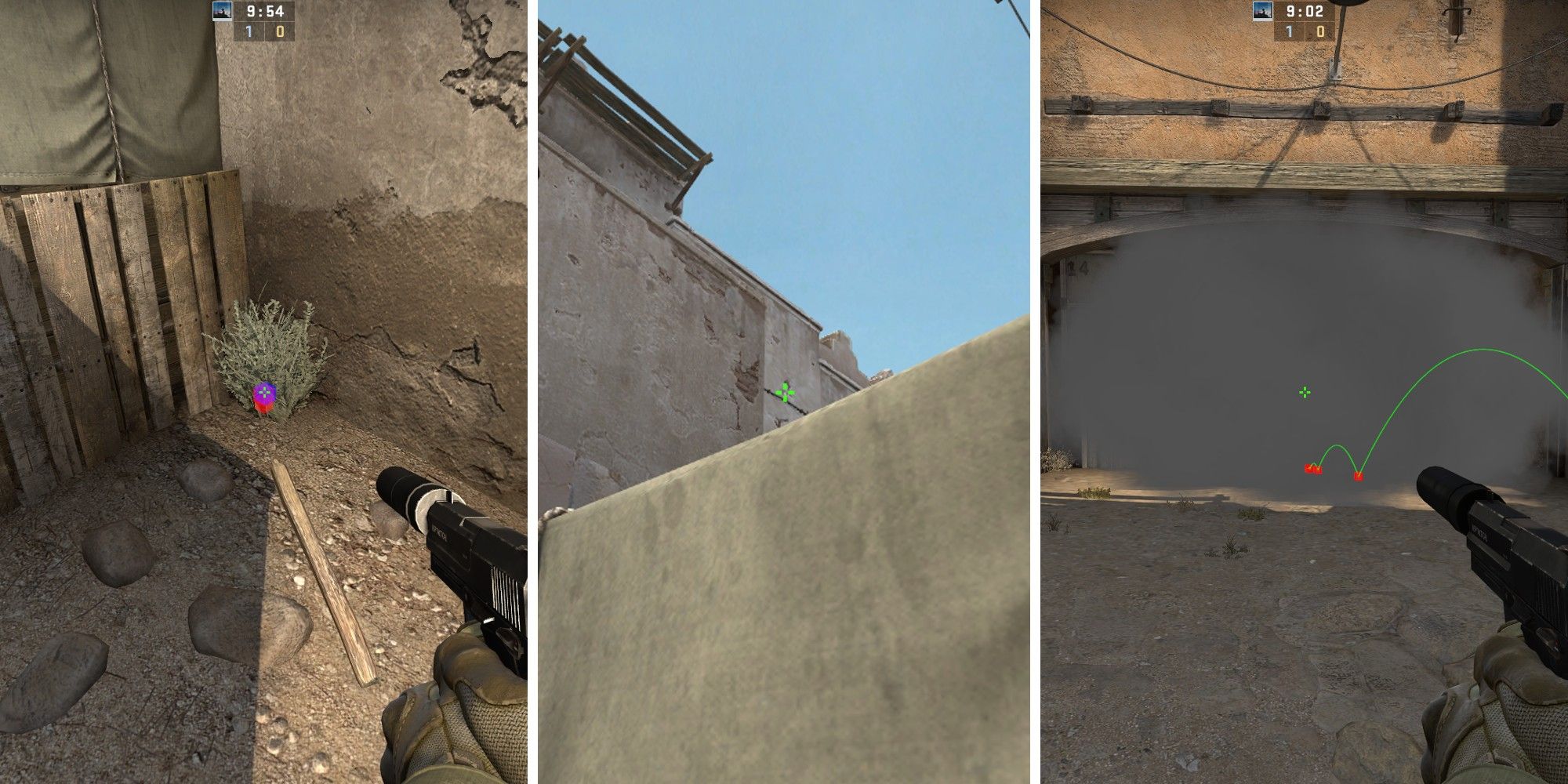 CSGO Dust 2 CT Spawn Smoke Spot
