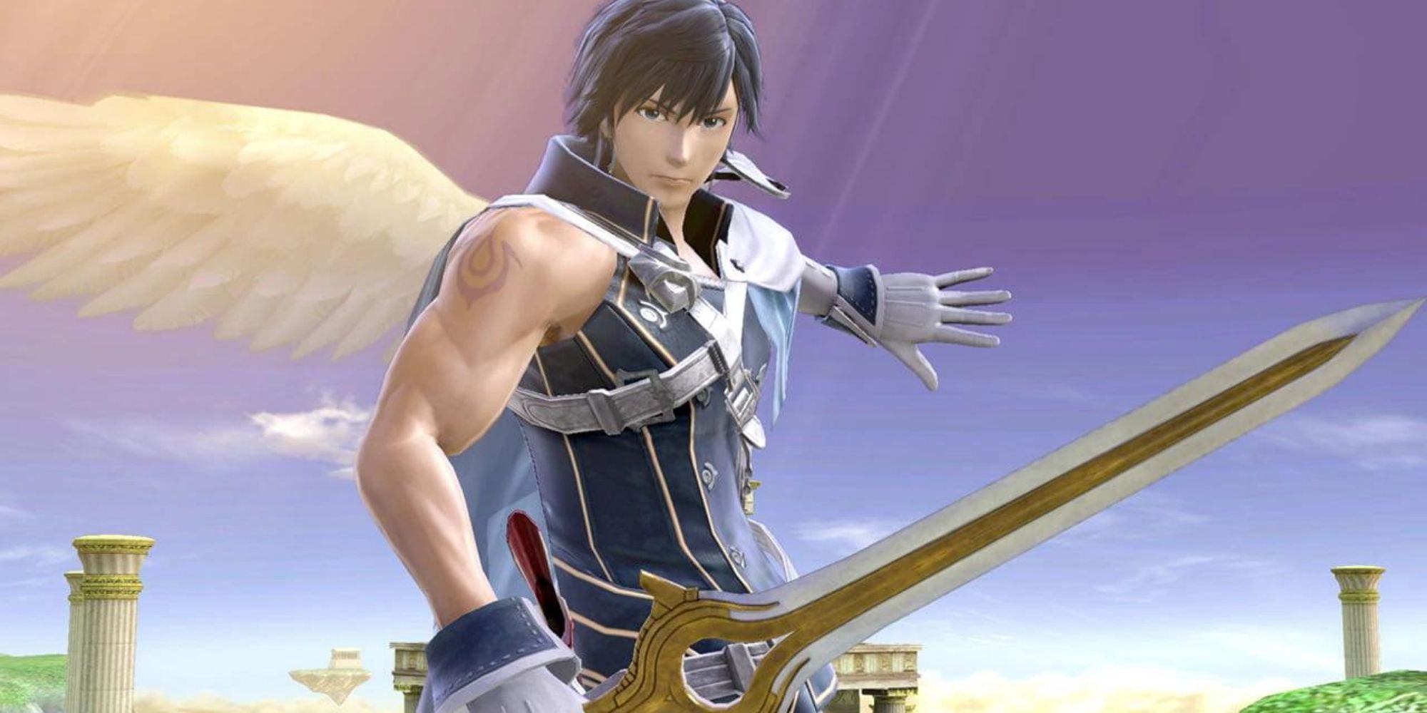 Chrom taunts with his sword