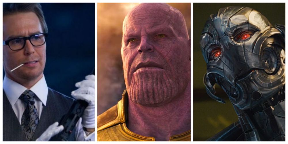 Justin Hammer, Thanos and Ultron in the MCU.