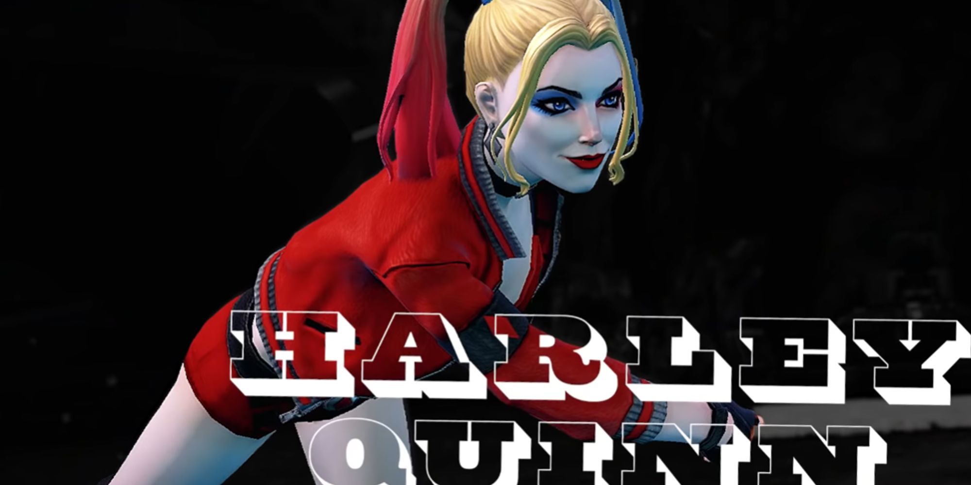 Harley Quinn character screen in DC Universe Online