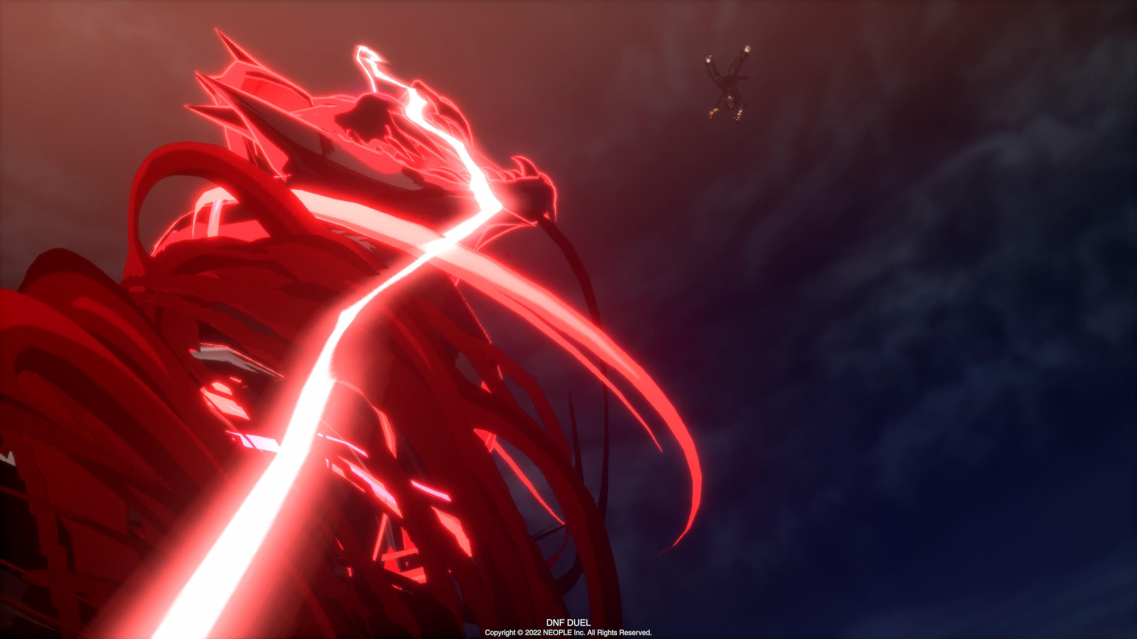 Berserker transformed into a blood dragon, attacking Grappler.