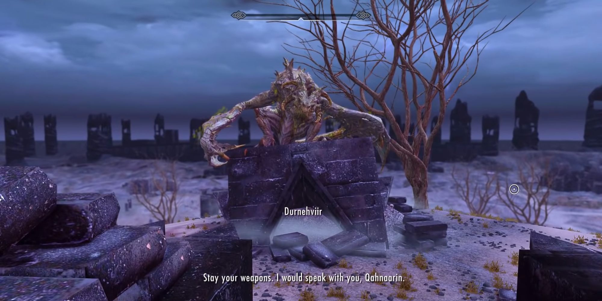 Durnehviir calls on the Dragonborn in the Soul Cairn