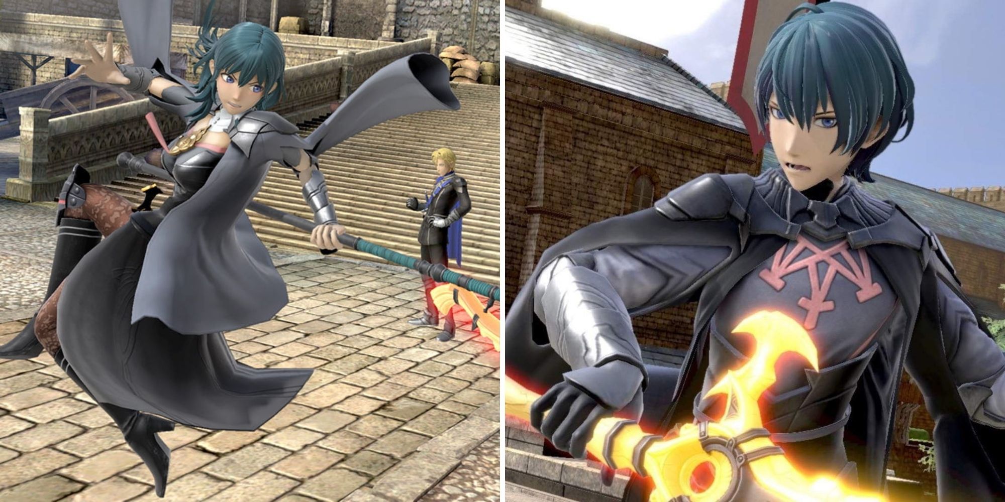 Female Byleth uses Areadbhar and Male Byleth stands back
