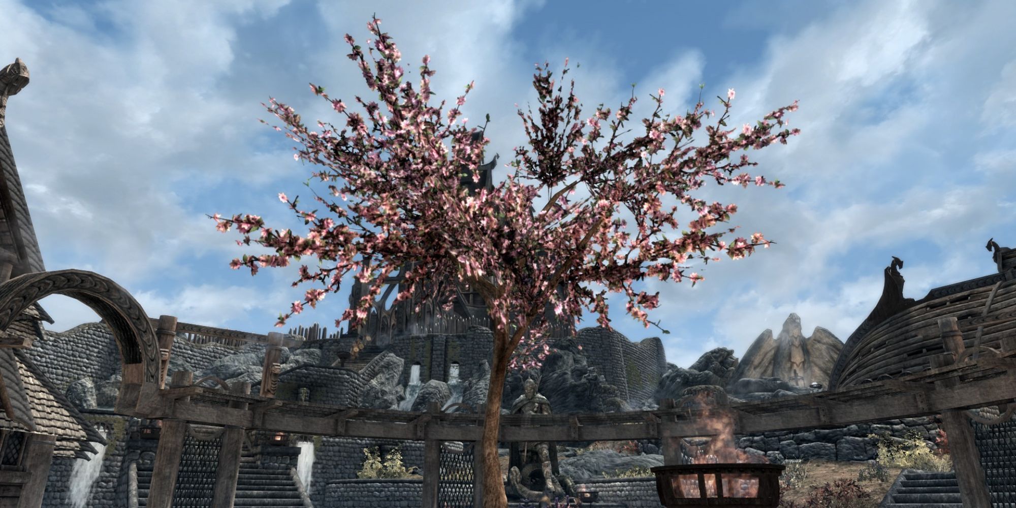 The new Gildergreen Tree grows from its sapling in Whiterun