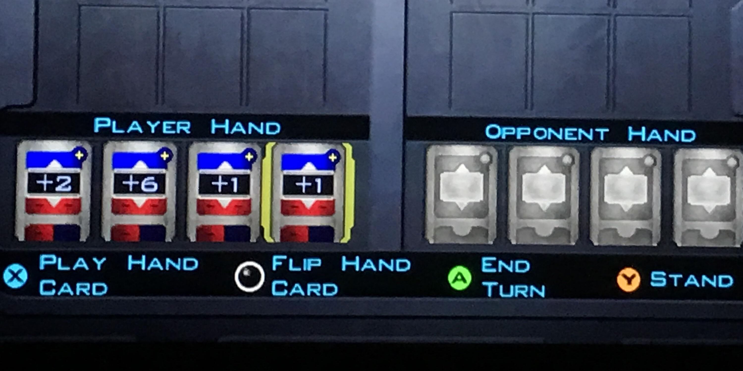 KOTOR +- 6 Card in the player's hand