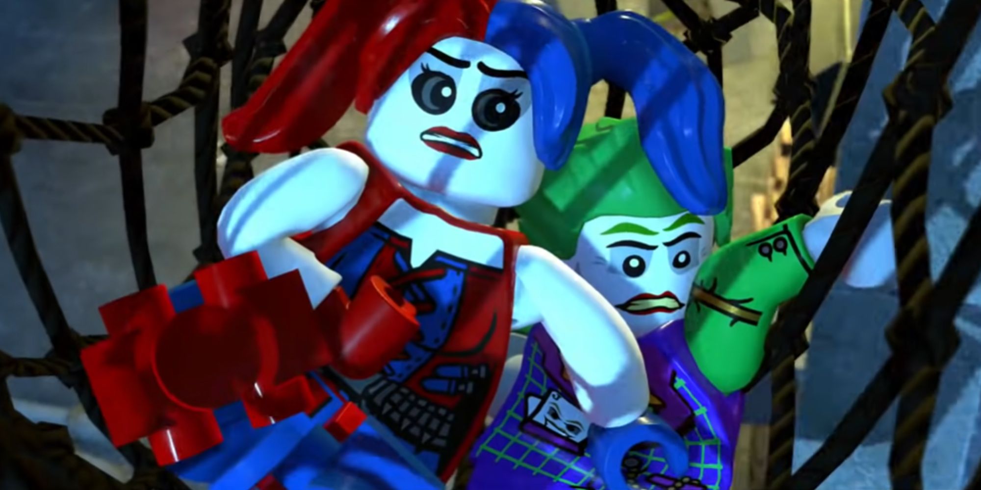 Harley Quinn and The Joker cutscene in Lego DC Super-Villains