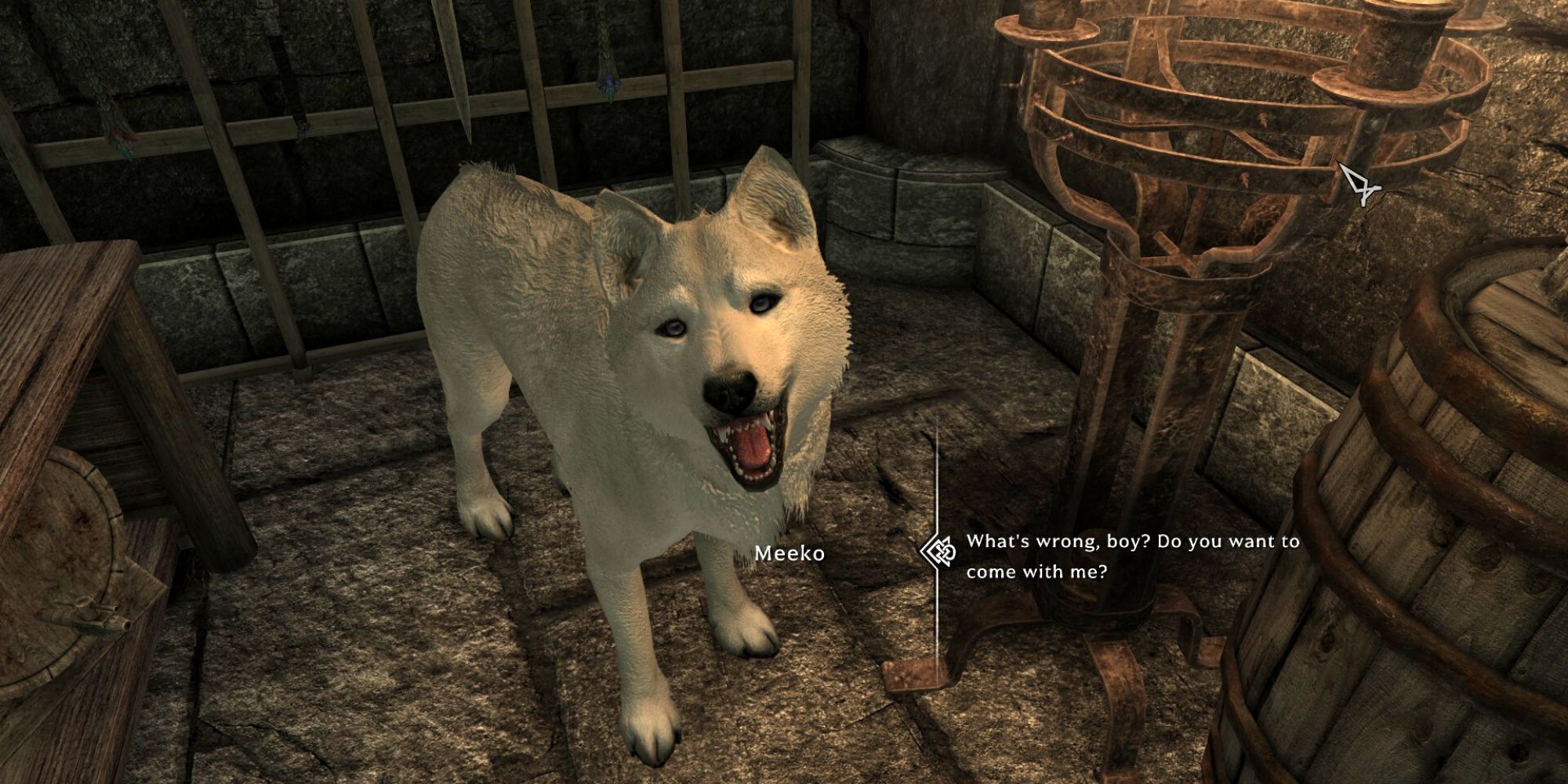 Meeko with modded skin wants to join Dragonborn as follower