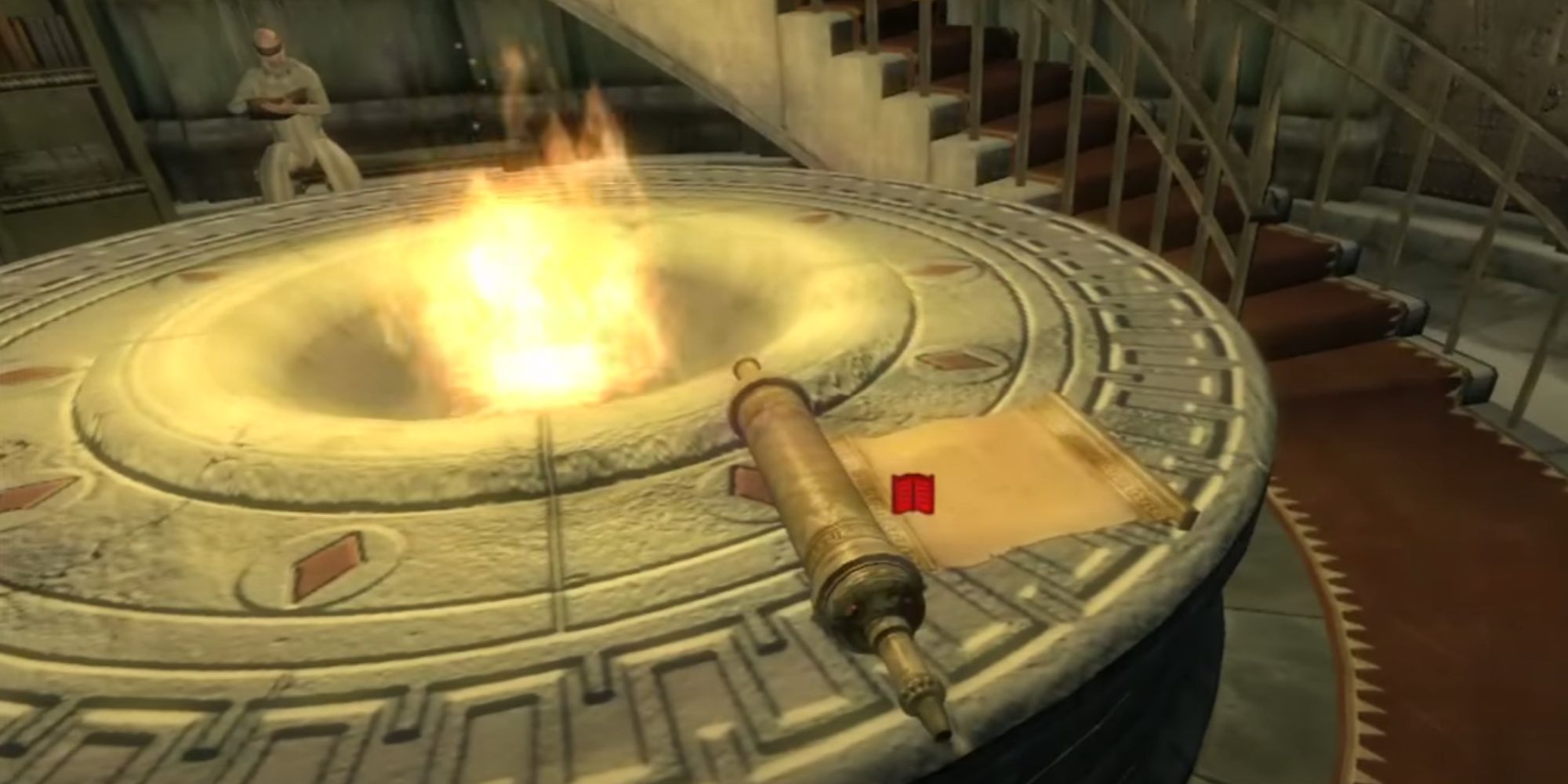 Oblivion Elder Scroll Sitting On A Table