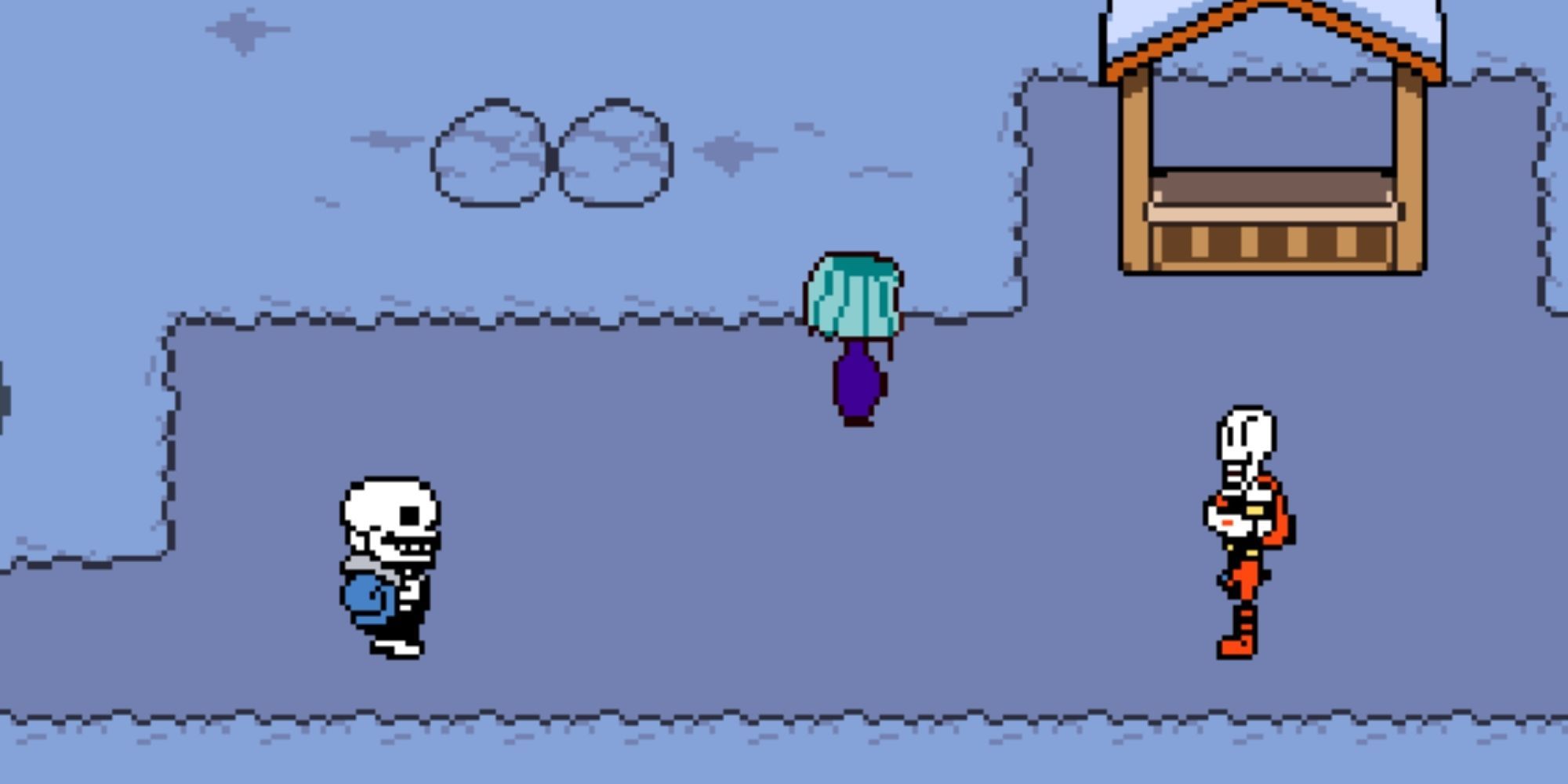 Sans and Papyrus Stand Off in the Underground
