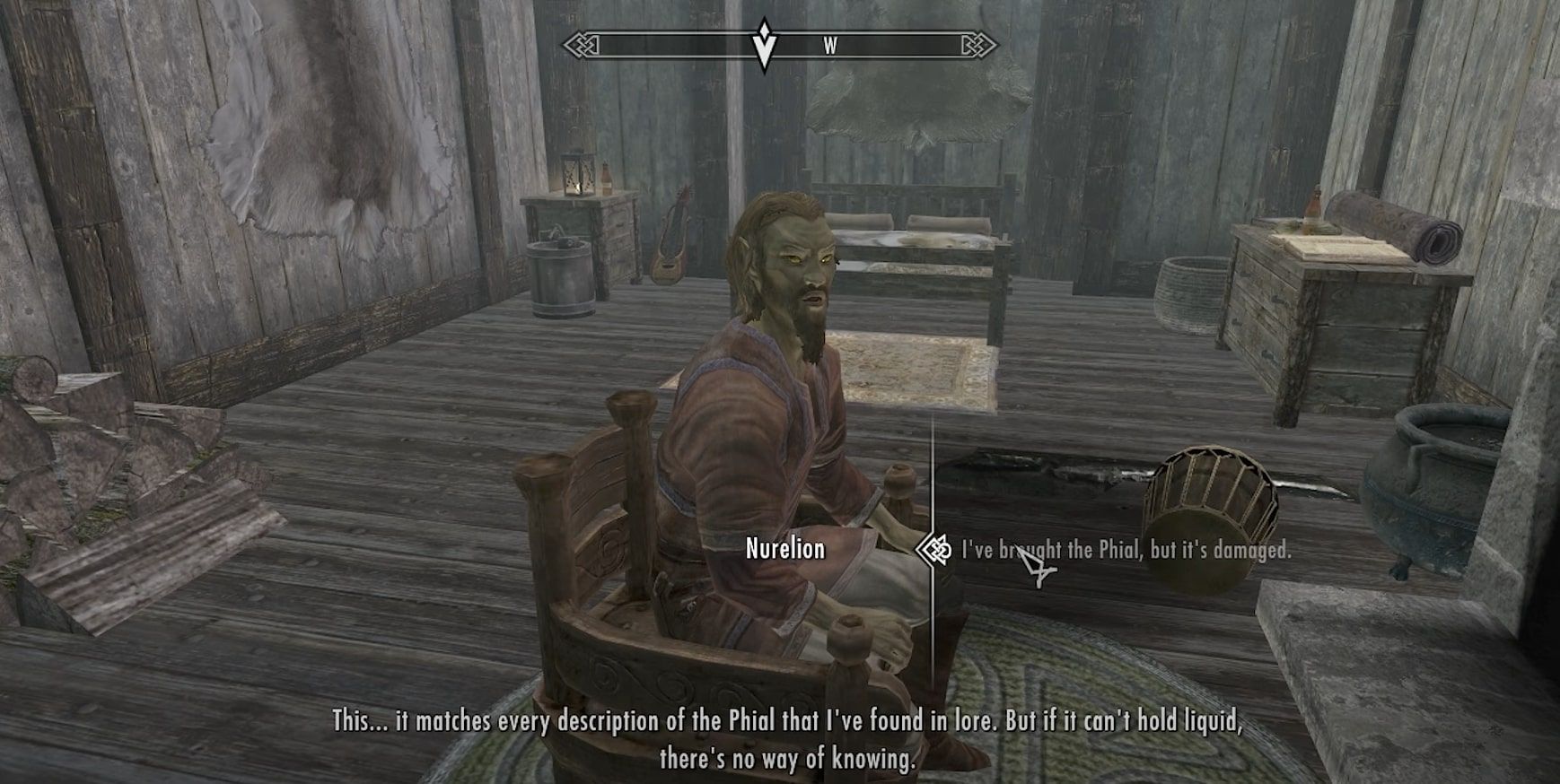 Skyrim Giving the White Phial to Nurelion