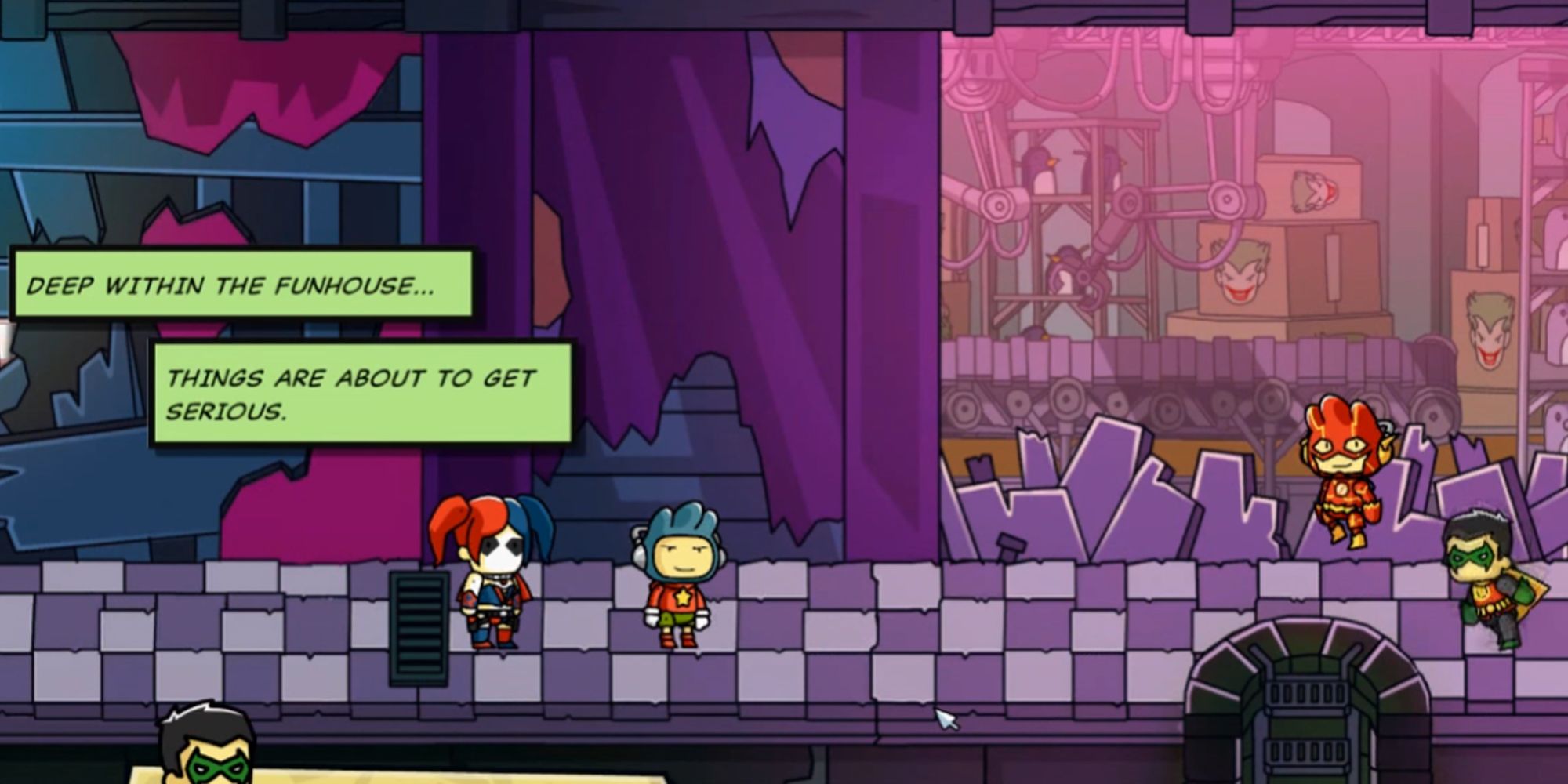 Harley Quinn in Scribblenauts Unmasked