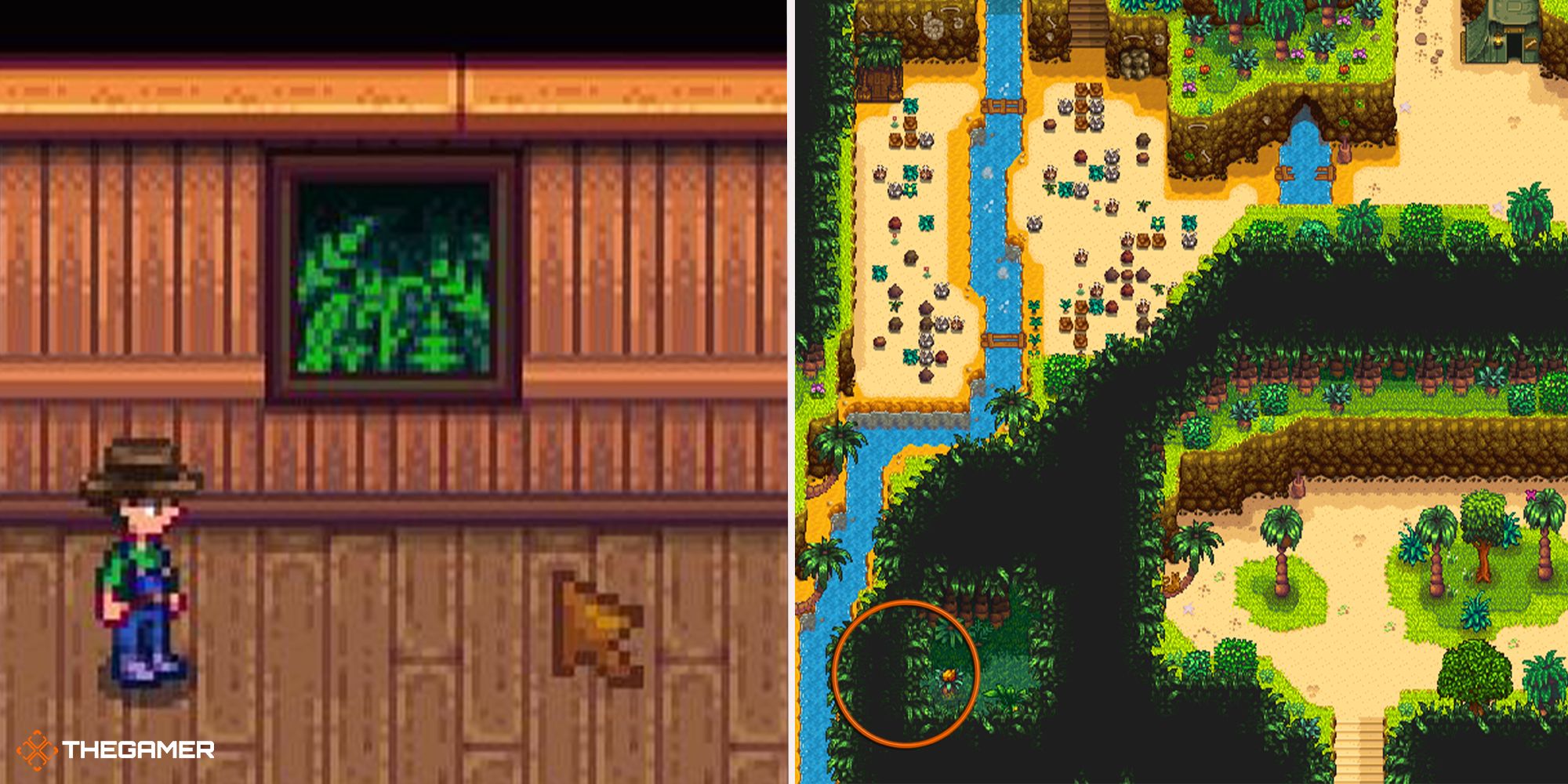 Stardew Valley - location of foliage print