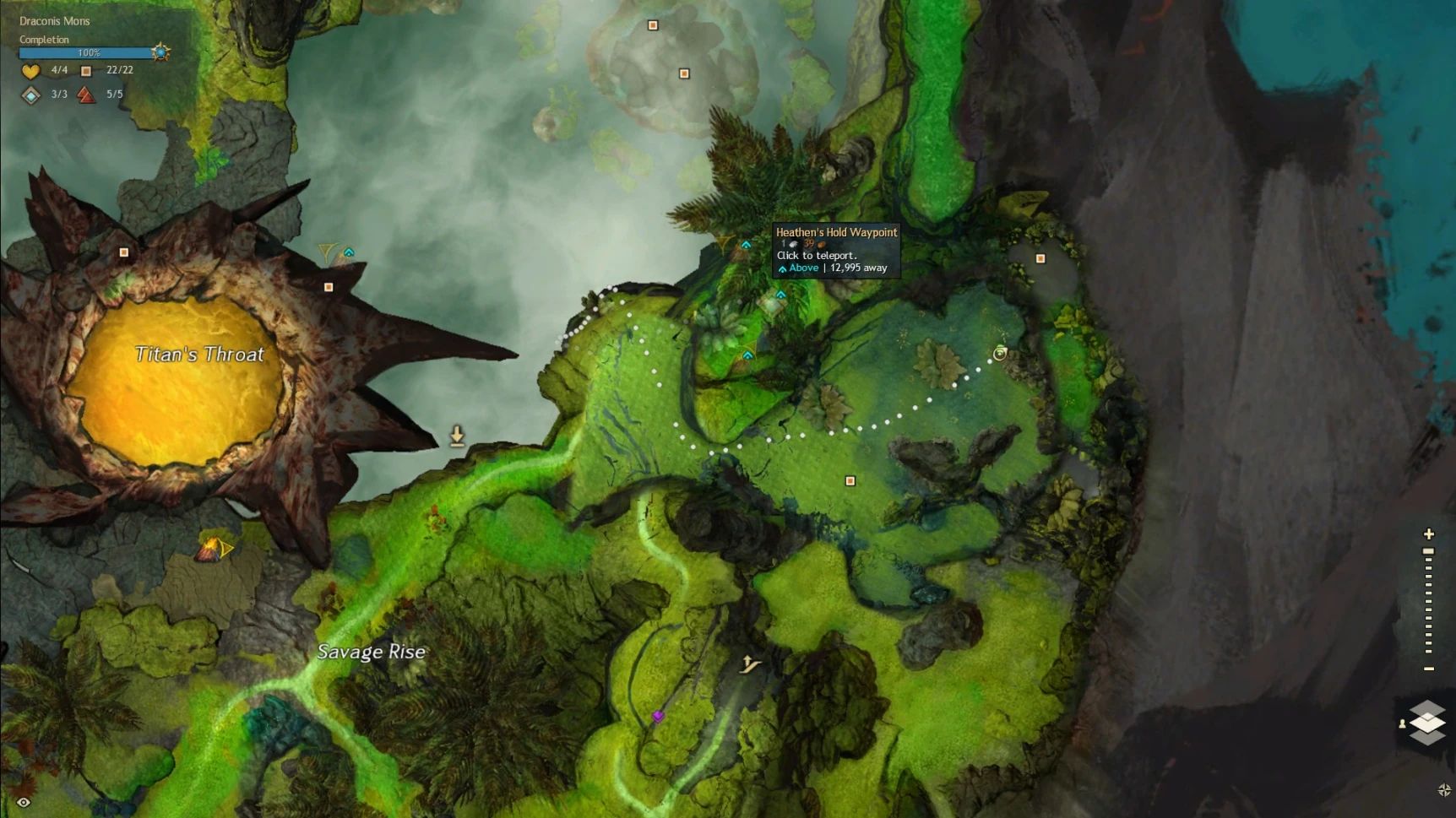 A screenshot showing the location of Kodama for the Hedge Away From Home Collection