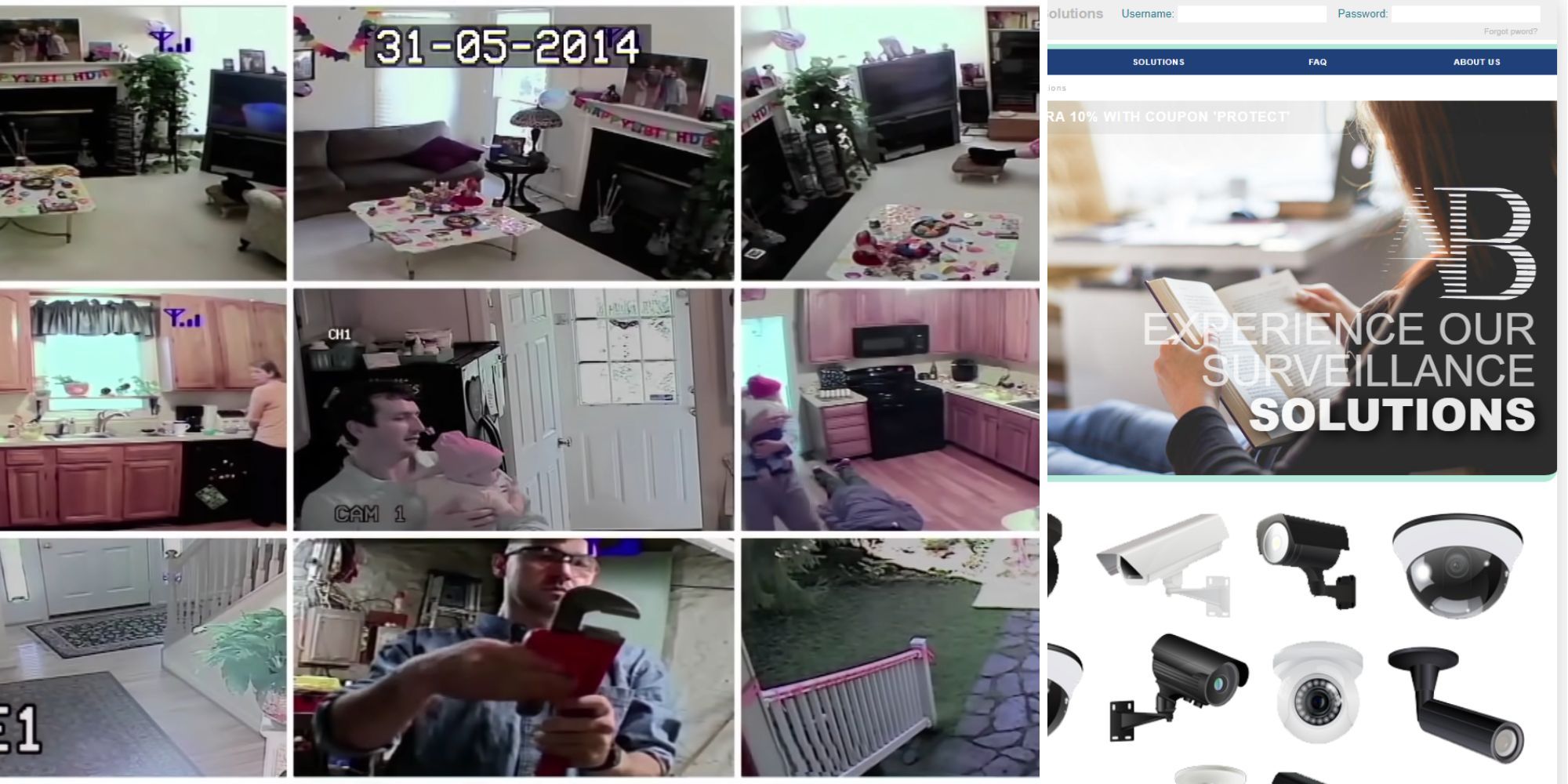 Footage from This House Has People In It, the AB Surveillance Solutions website