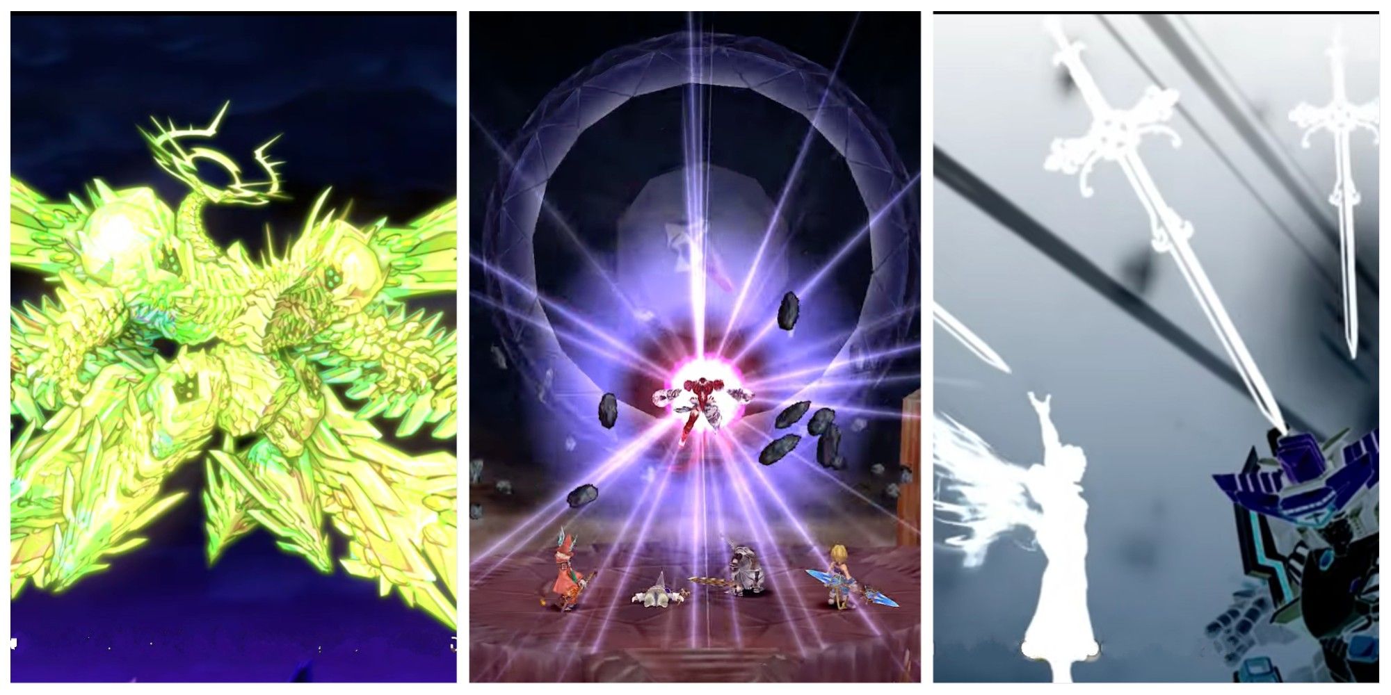 Title Cover super robot wars final fantasy 9 collage