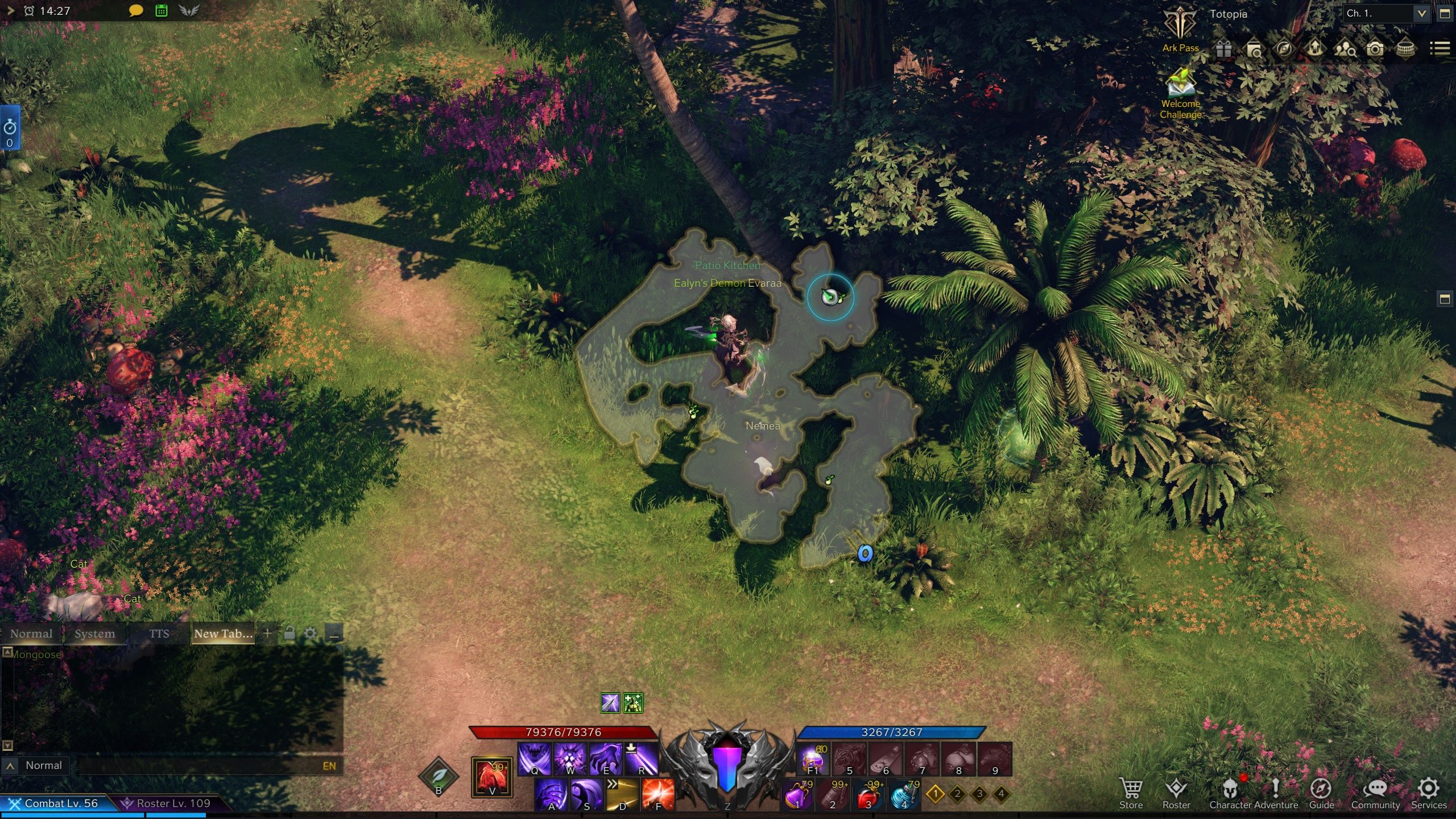 Lost Ark Totopia Mokoko Seed 2 location with minimap open