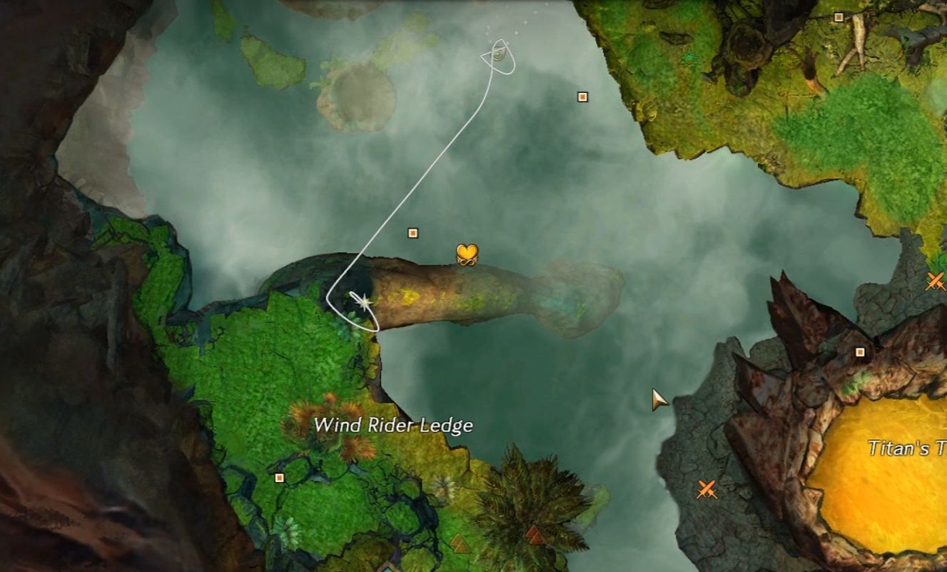 A screenshot showing the location for the Wind Rider Ledge Propogation step for the Hedge Away From Home collection