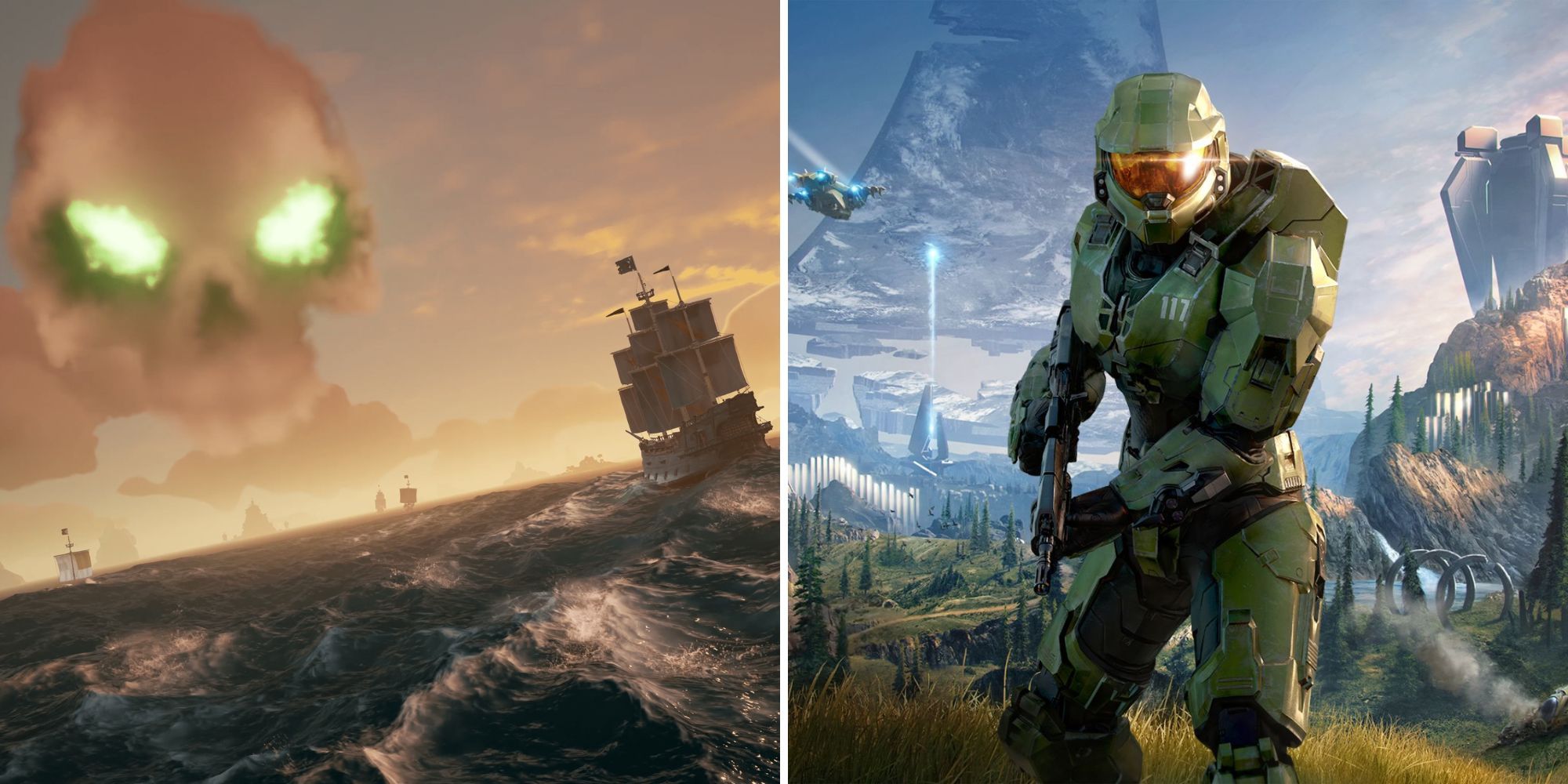 Xbox Studio Games - Art for Sea of Thieves and Halo Infinite