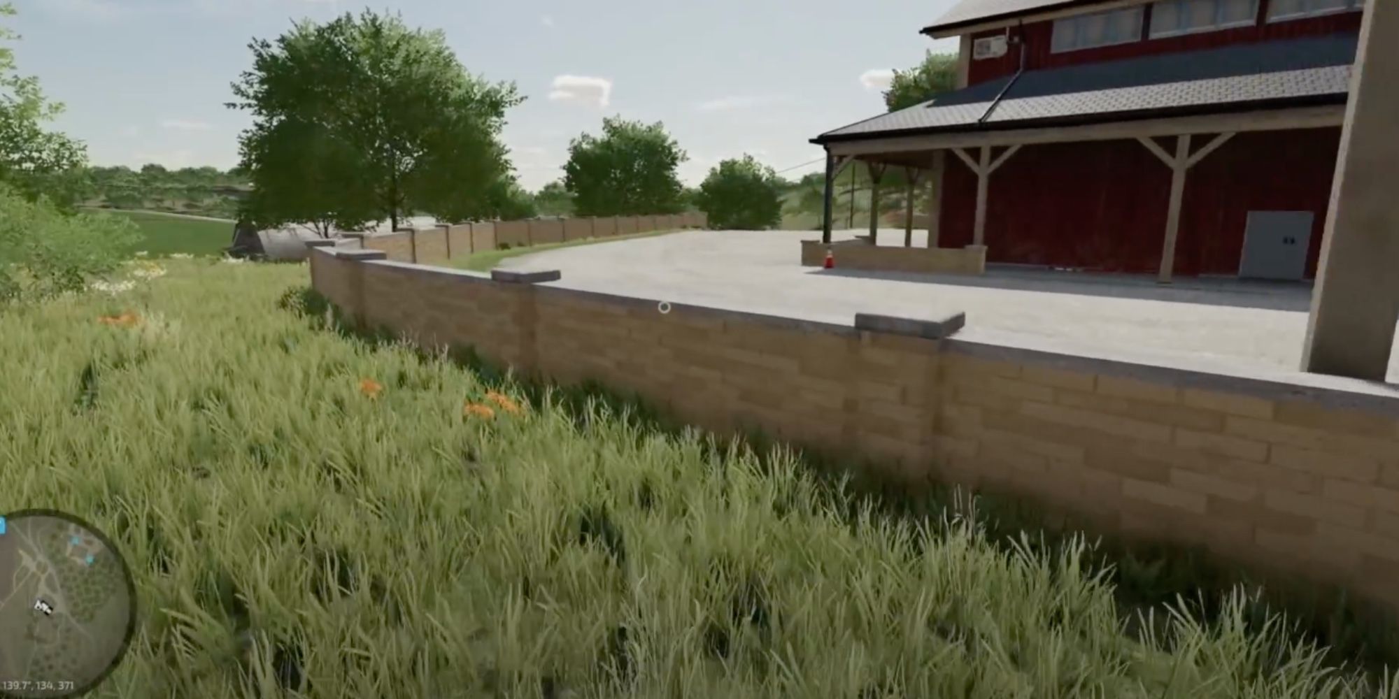 a farmhouse in farming simulator