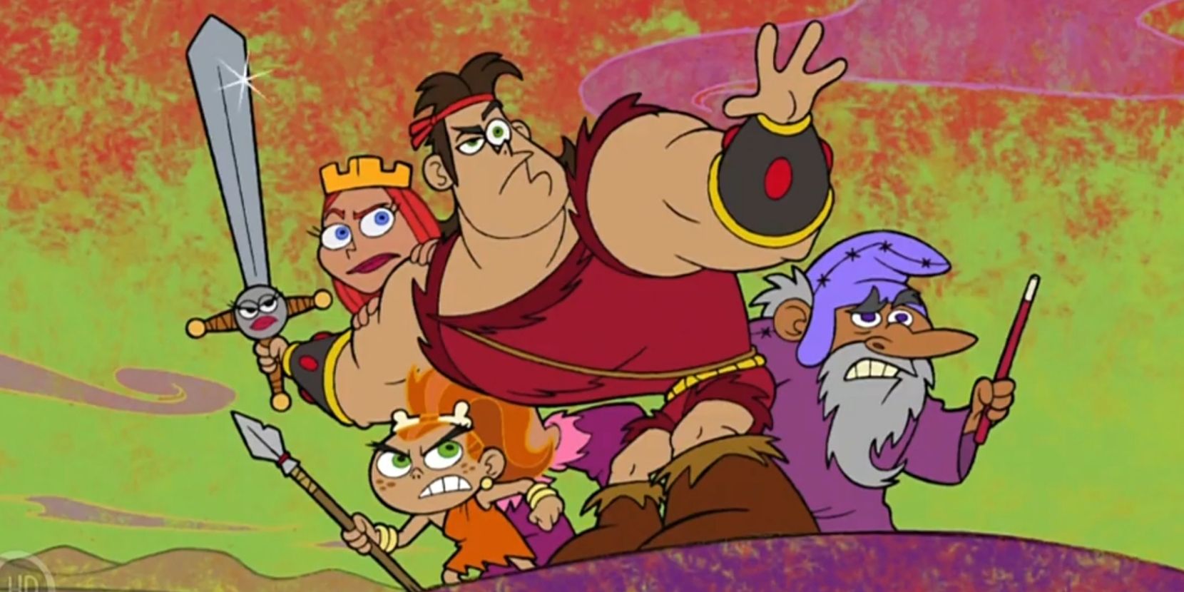 dave the barbarian and characters from the show