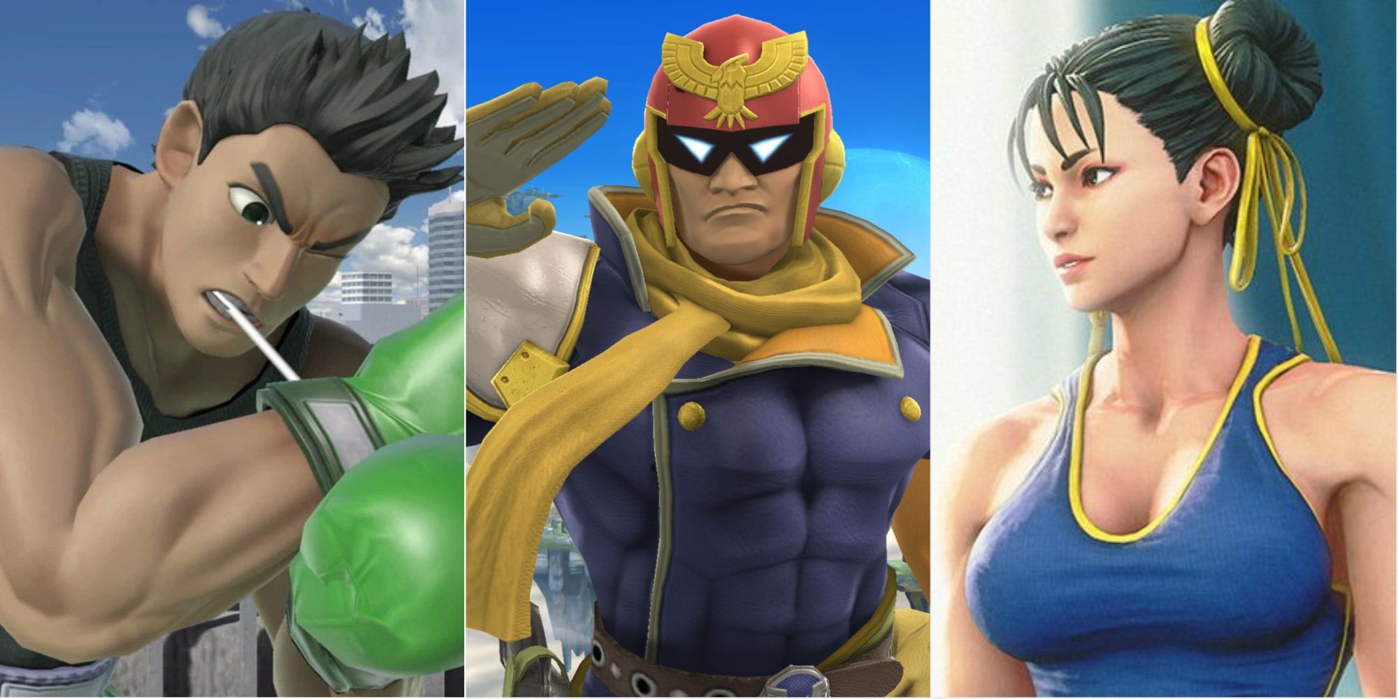 Workout Buddy Featured - Little Mac, Captain Falcon, Chun Li
