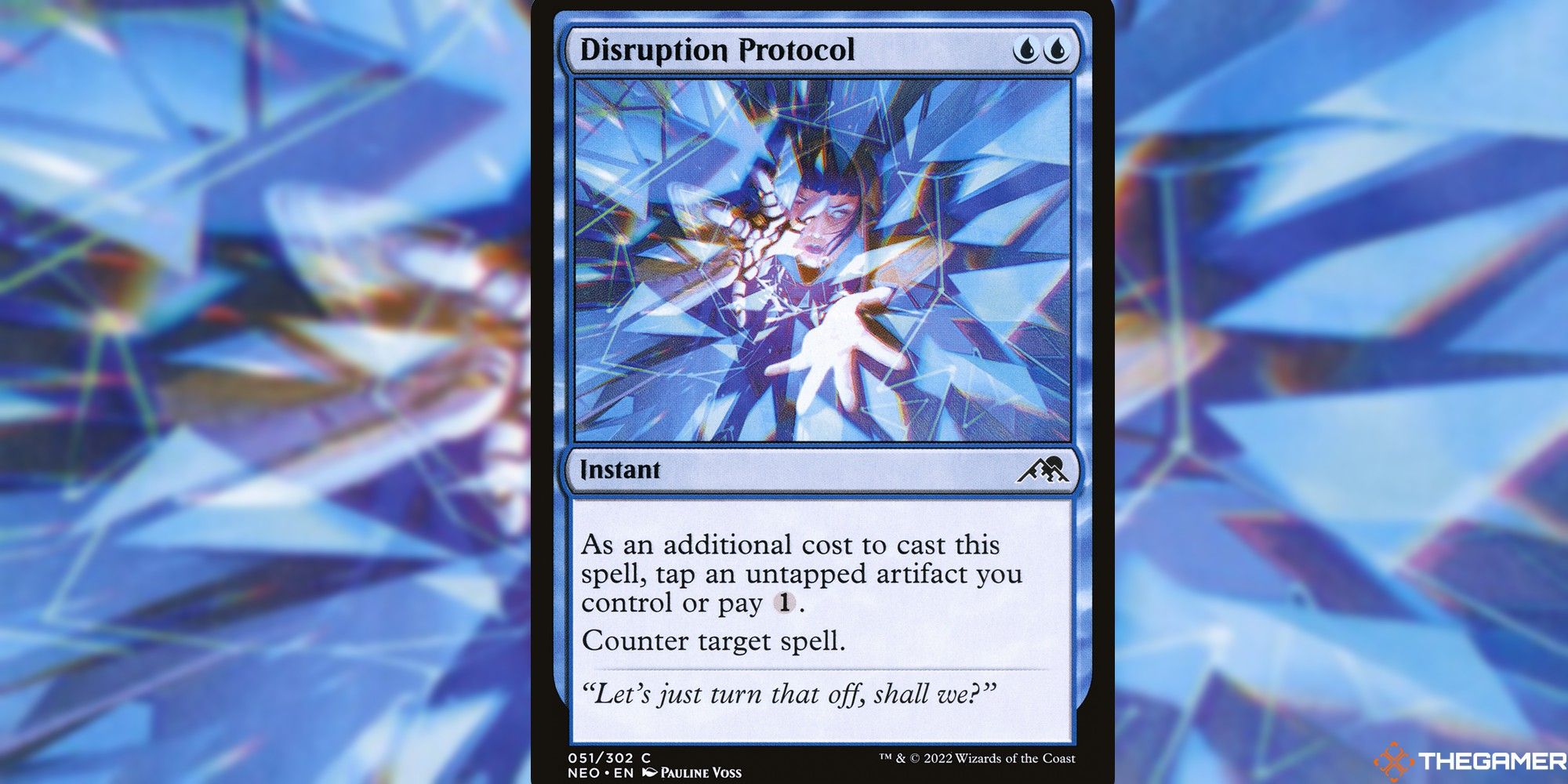 mtg disruption protocol full card with background