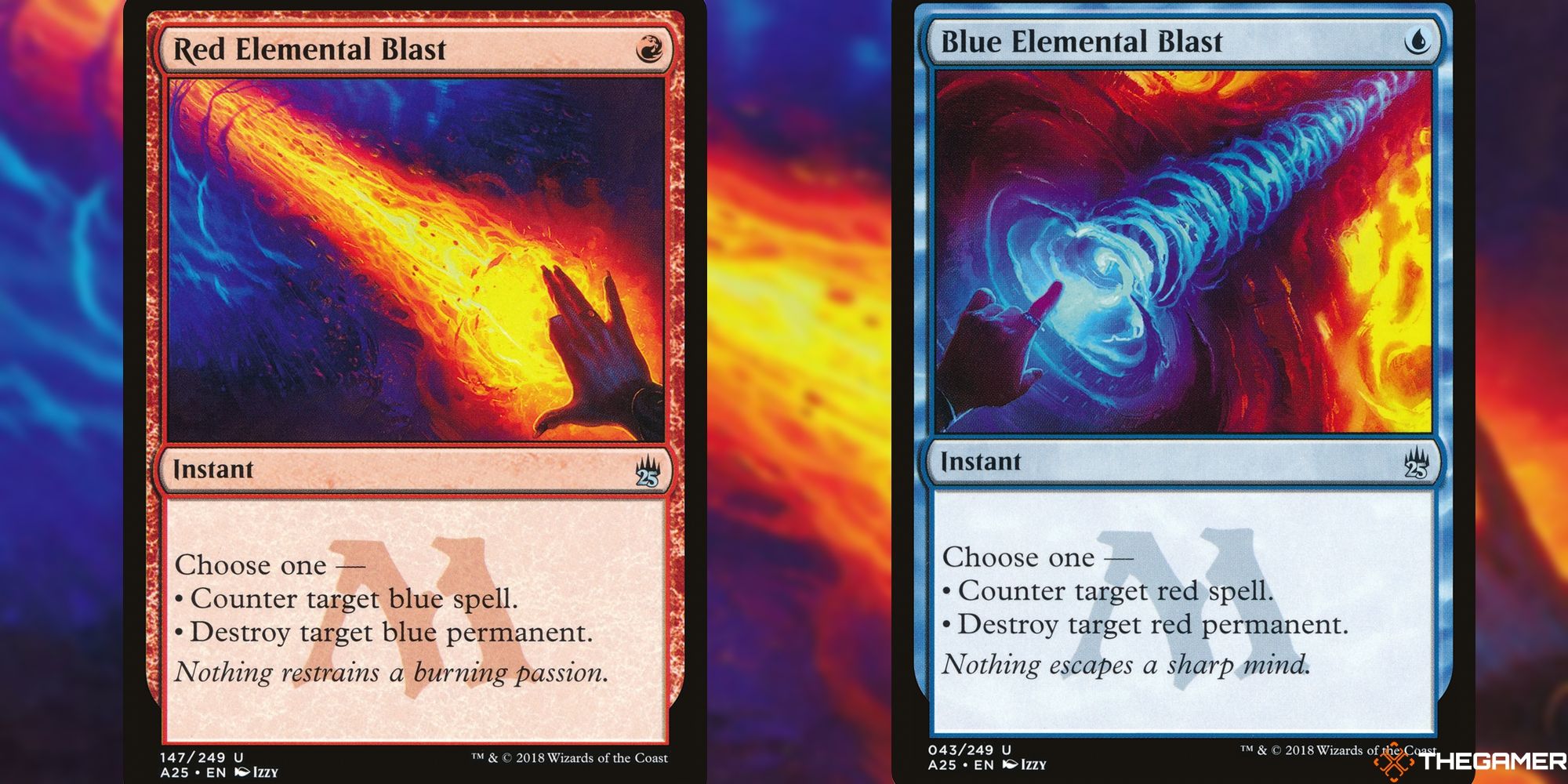 mtg red elemental blast and blue elemental blast