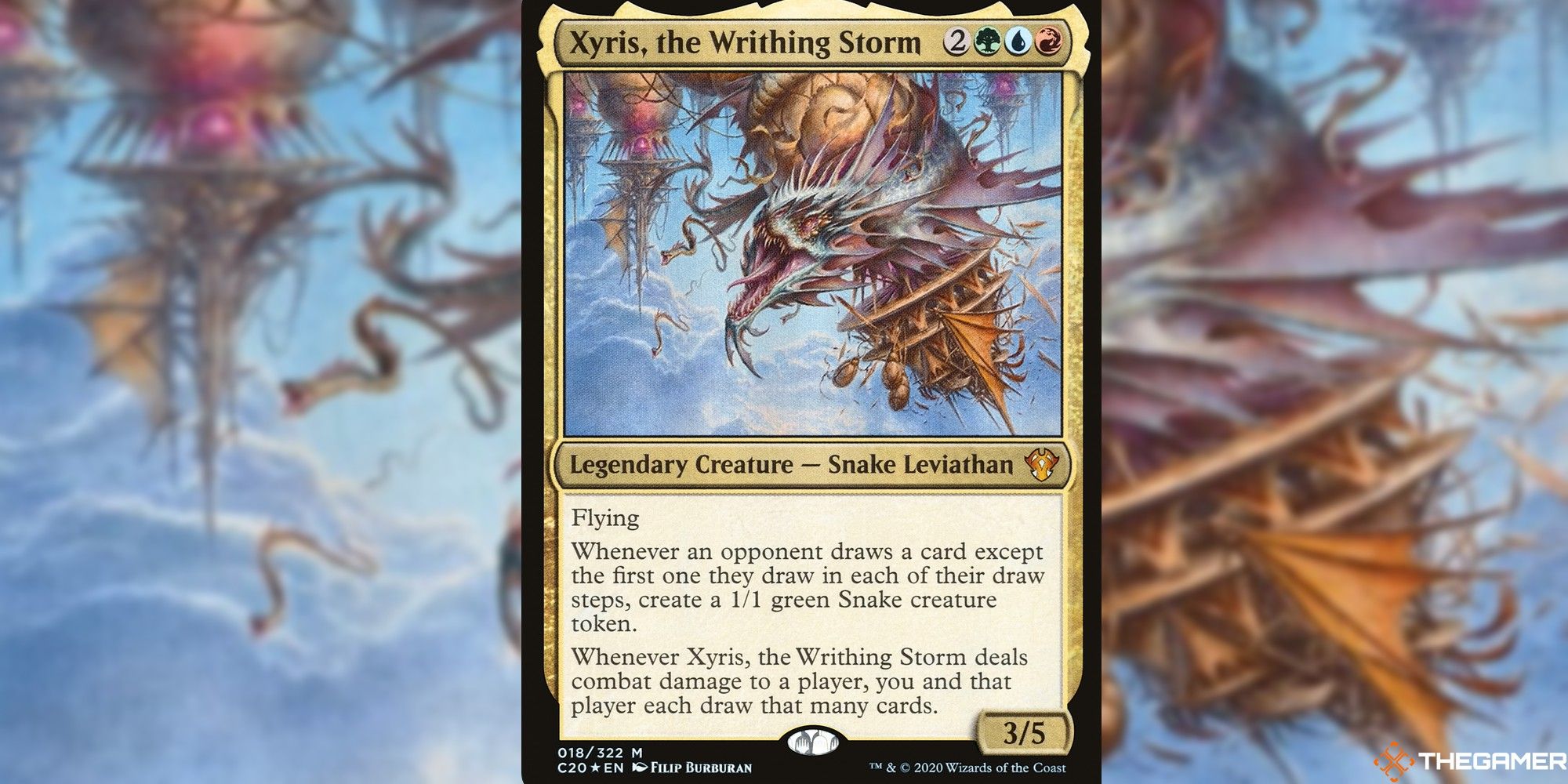 mtg xyris the writhing storm full card and art background