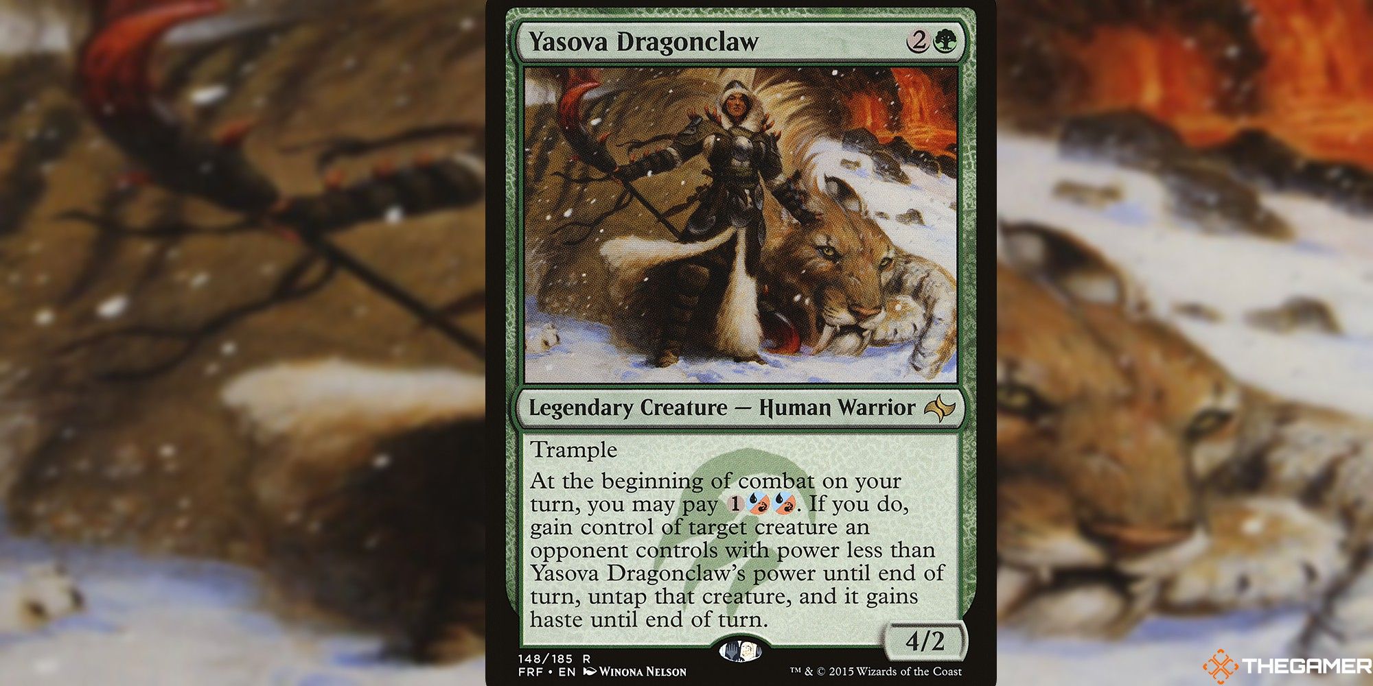 mtg yasova dragonclaw full card and art background