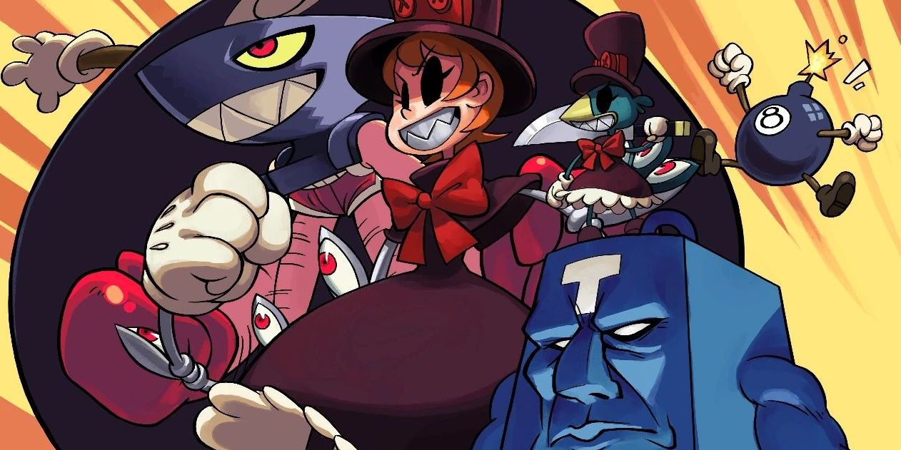 Peacock and her gang in Skullgirls
