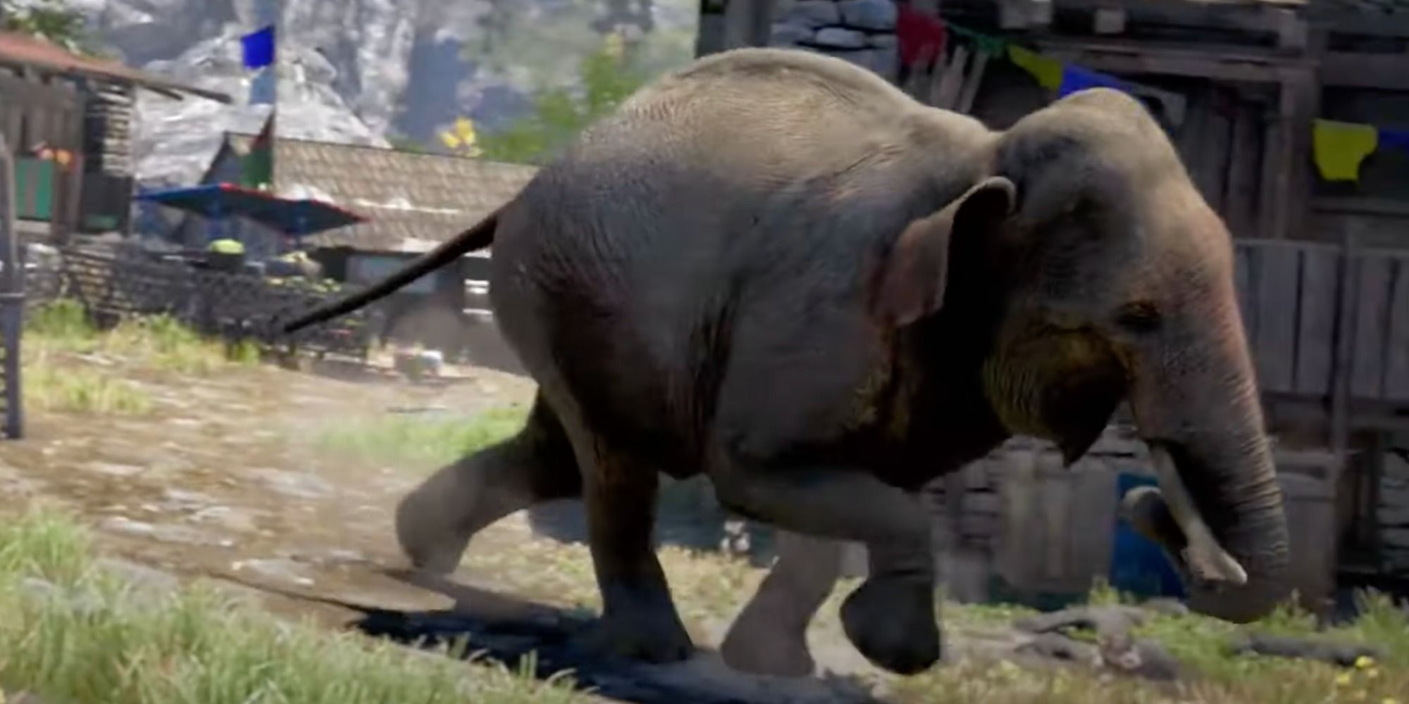 elephant being released in enemy camp in far cry 4