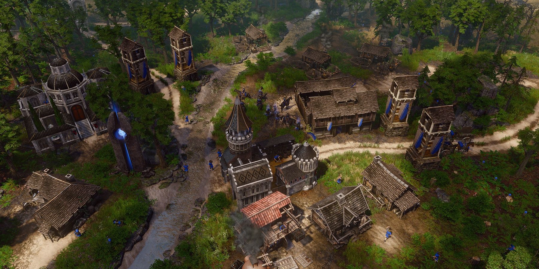 A human base in SpellForce 3 Reforced