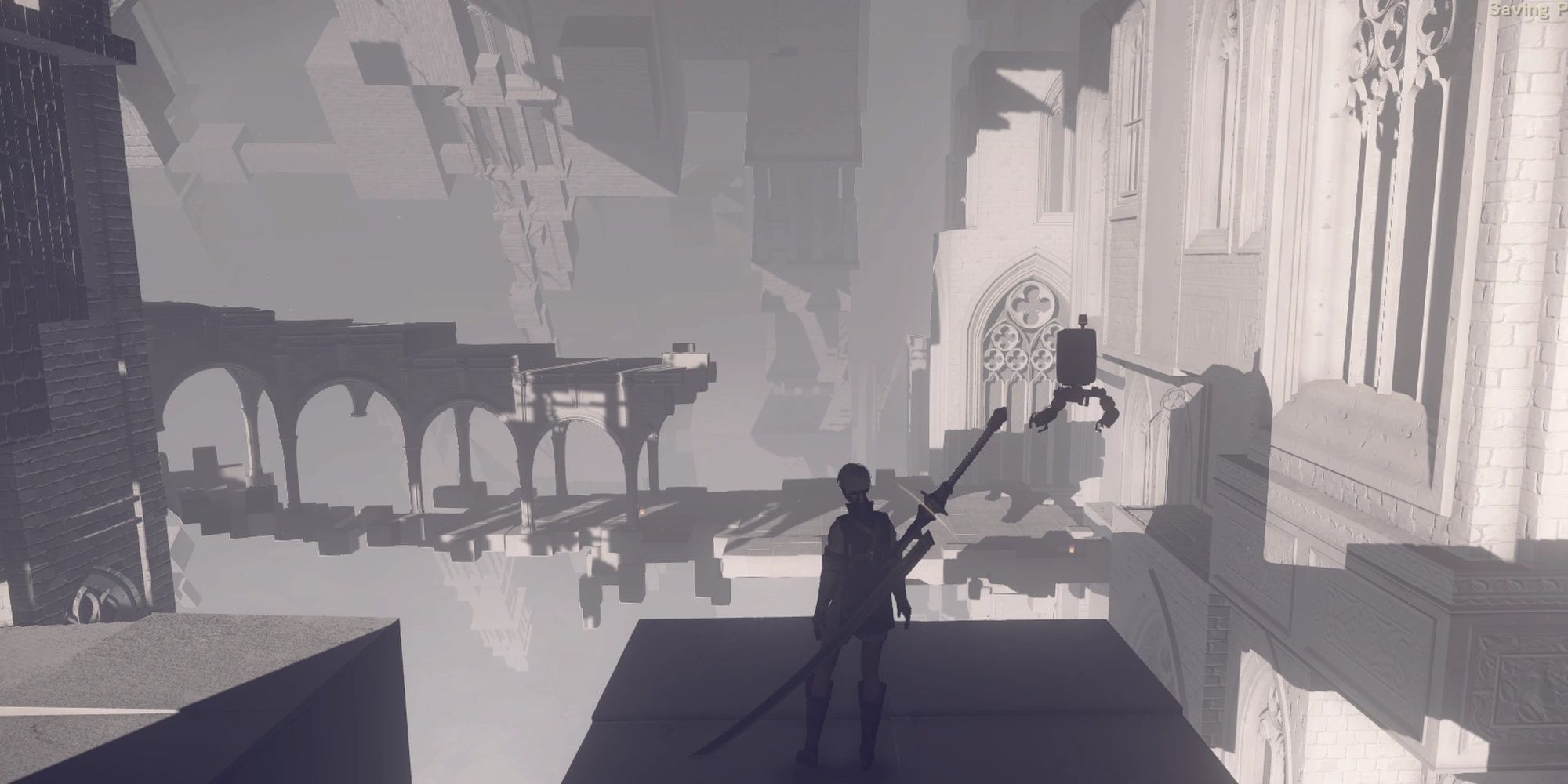 Nier: Automata - The Interior Architecture Of The Tower