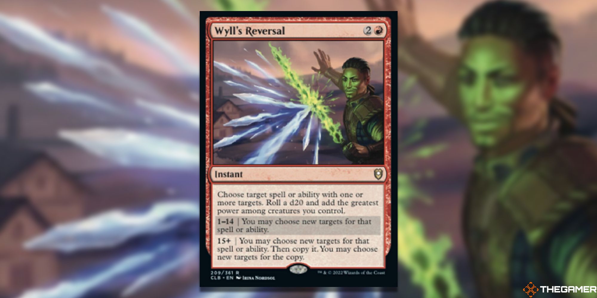 Magic: The Gathering Wyll's Reversal full card with background