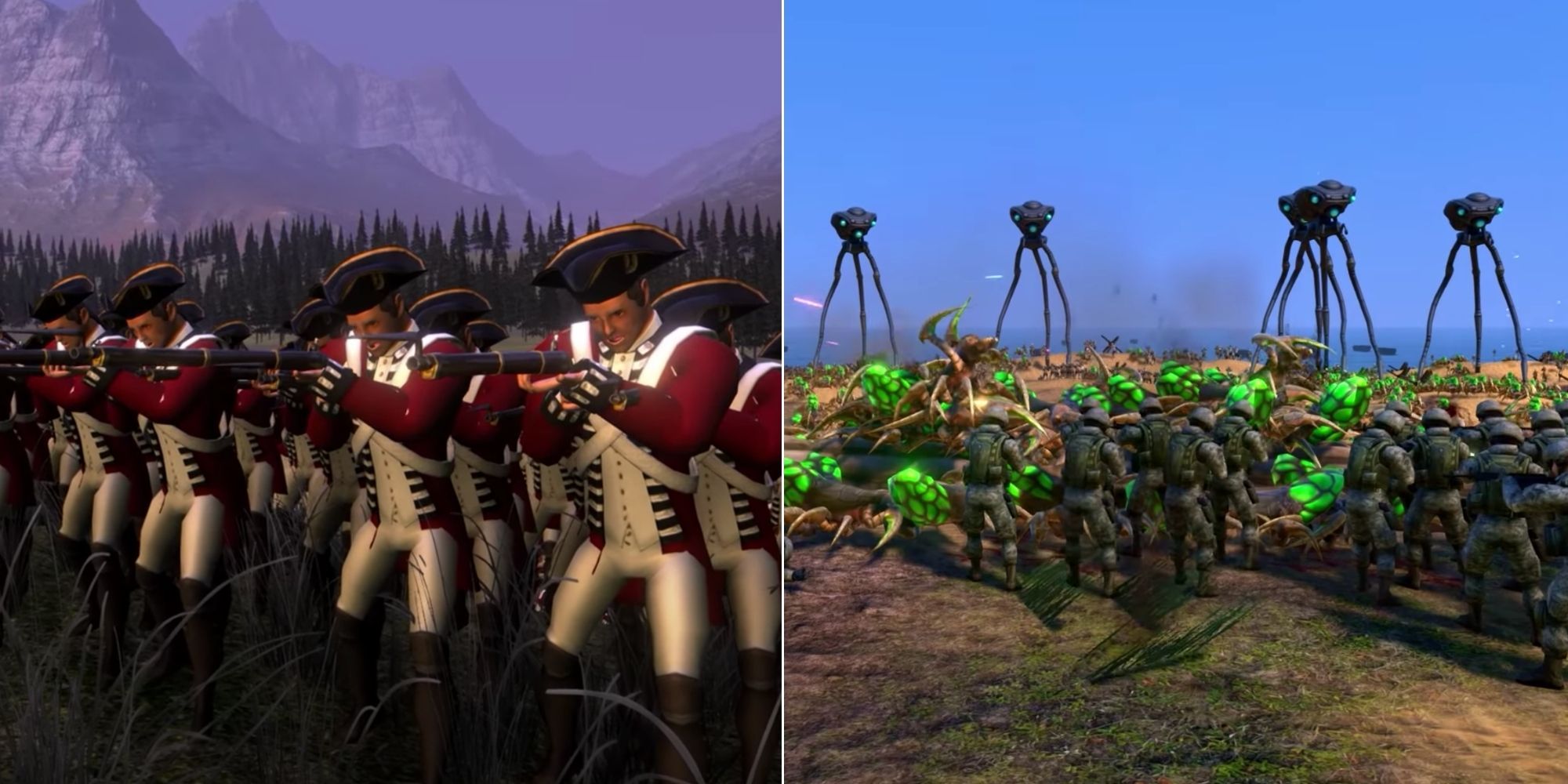 British Redcoats and an alien invasion in Ultimate Epic Battle Simulator