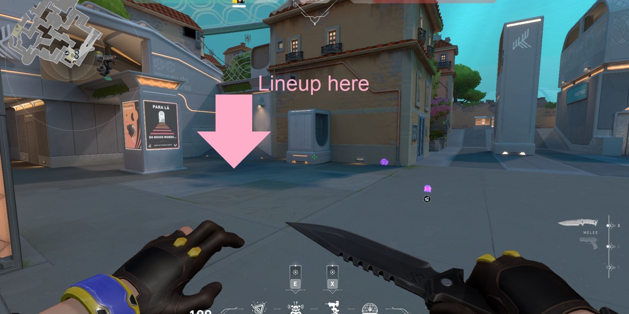 Valorant Swarm Example Setup For Killjoy To Delay Plant On B Site Pearl