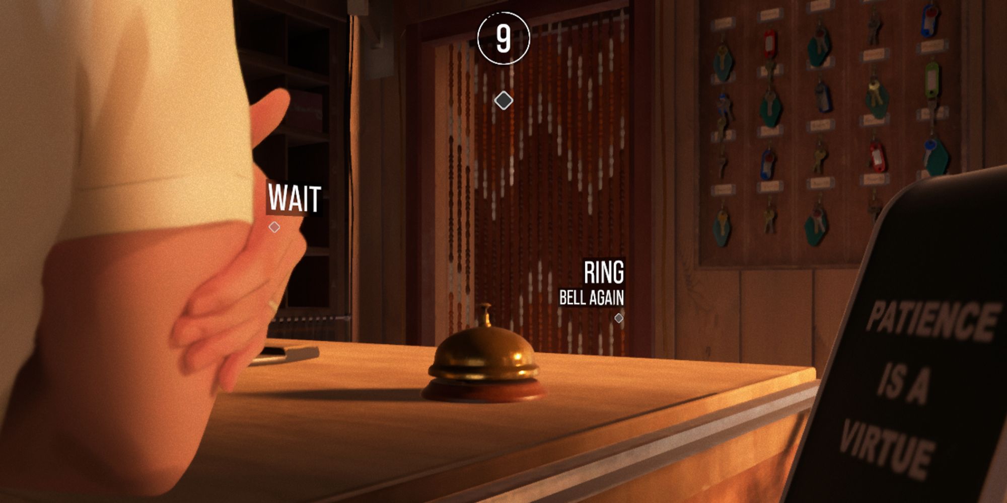 As Dusk Falls Screenshot Of The Motel Front Desk