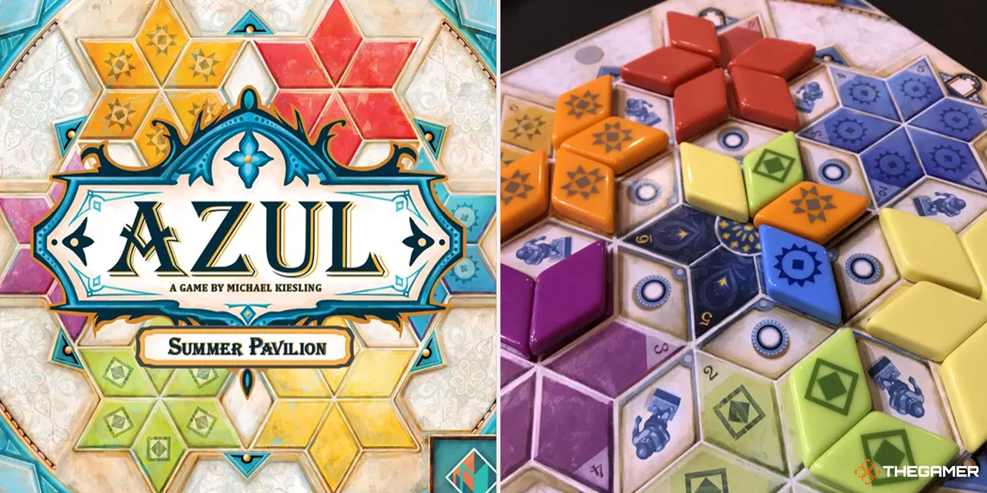 Azul Summer Pavilion board game art and gameplay