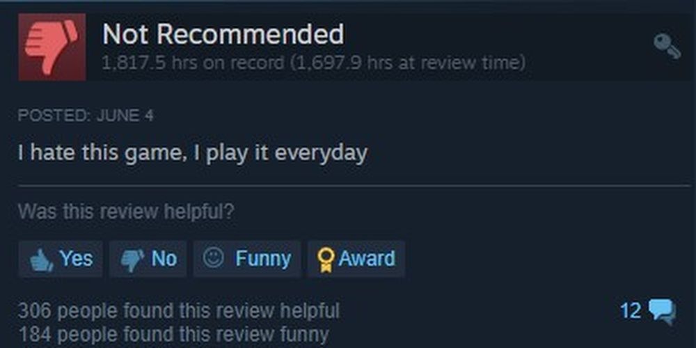 Destiny 2 Example Steam Review