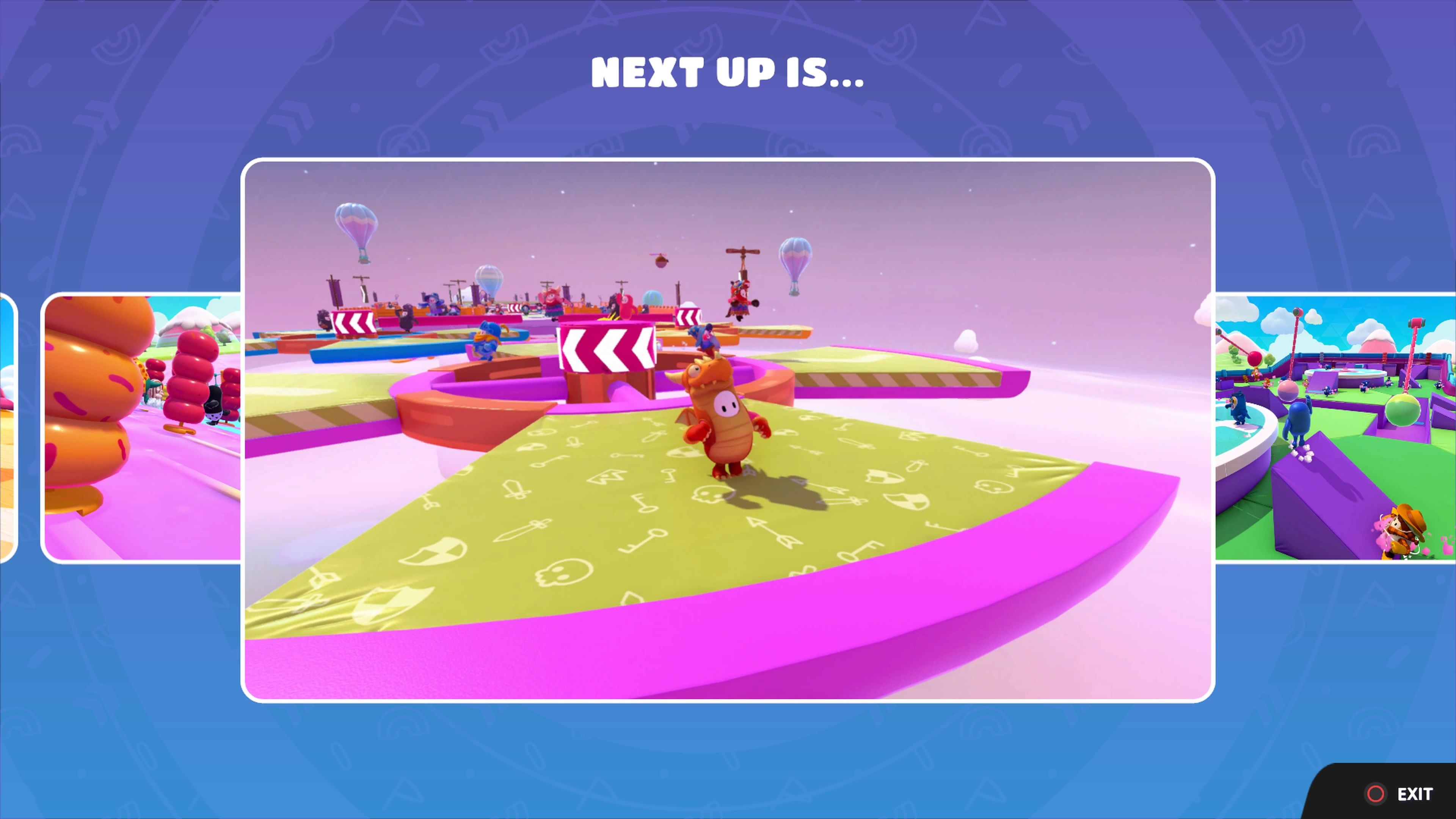 Big Fan preview image from the "Next Up Is..." screen in Fall Guys