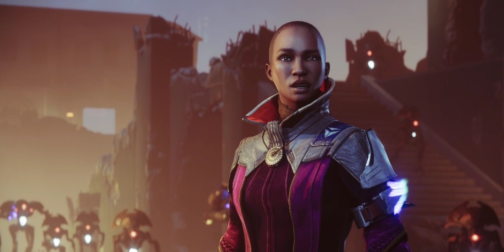 Ikora Rey shouting commands while the Vex attack in Destiny 2