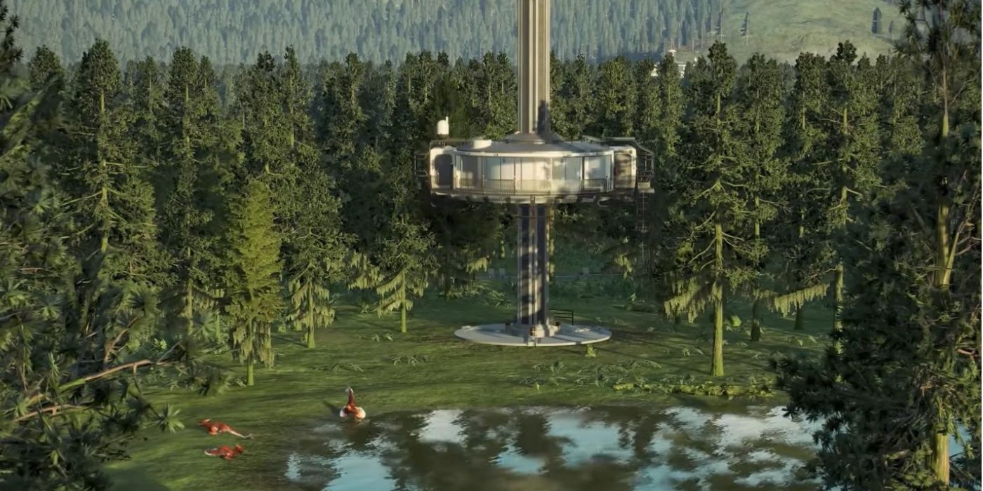JWE2 research post in an enclosure