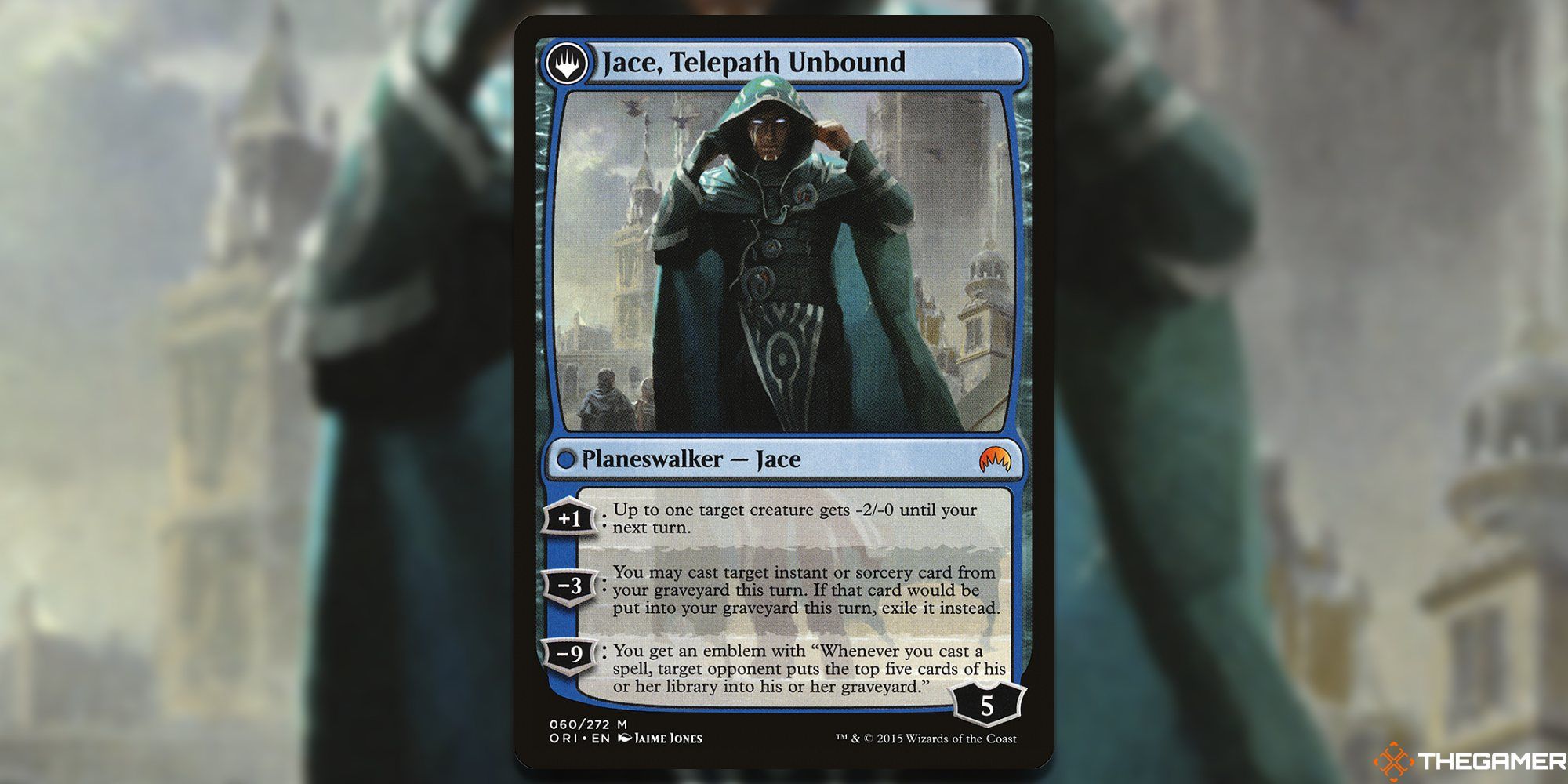 Jace, Telepath Unbound card and blur