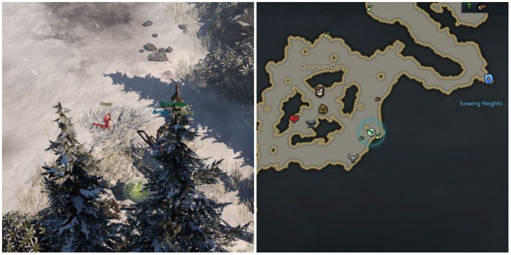 Lost Ark 1st mokoko seed location in Iceblood Plateau